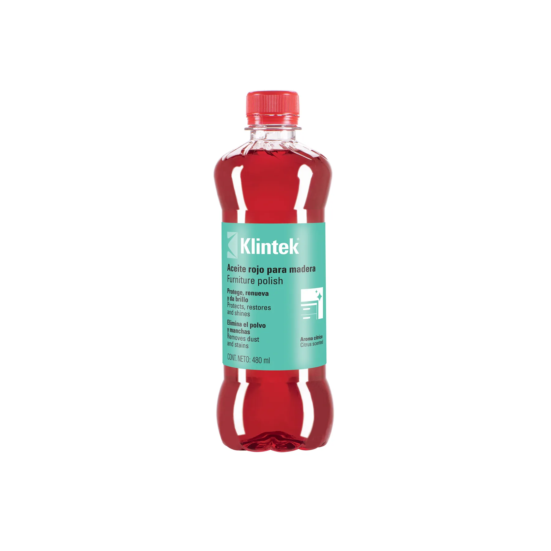 Aceite rojo para muebles, 480 ml, KLINTEK, Foto 1 Tienda en línea de herramientas Truper