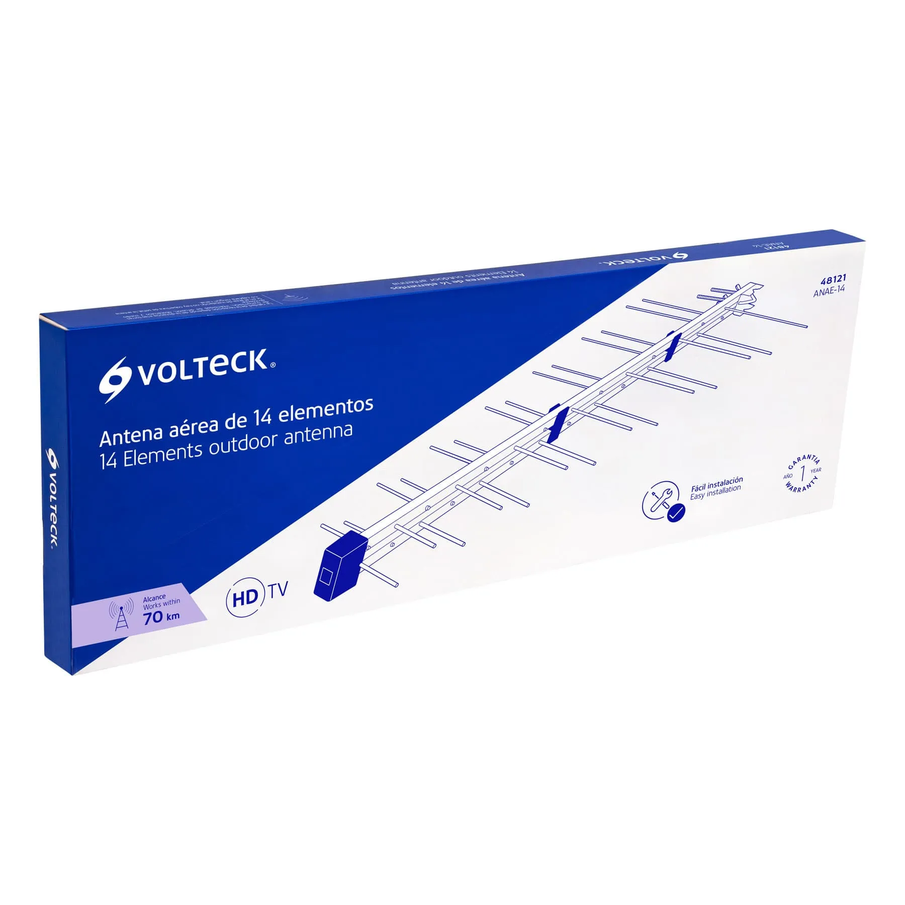 Antena aérea para TV HD, 14 elementos, Volteck ANAE-8, Foto 3 Tienda en línea de herramientas Truper