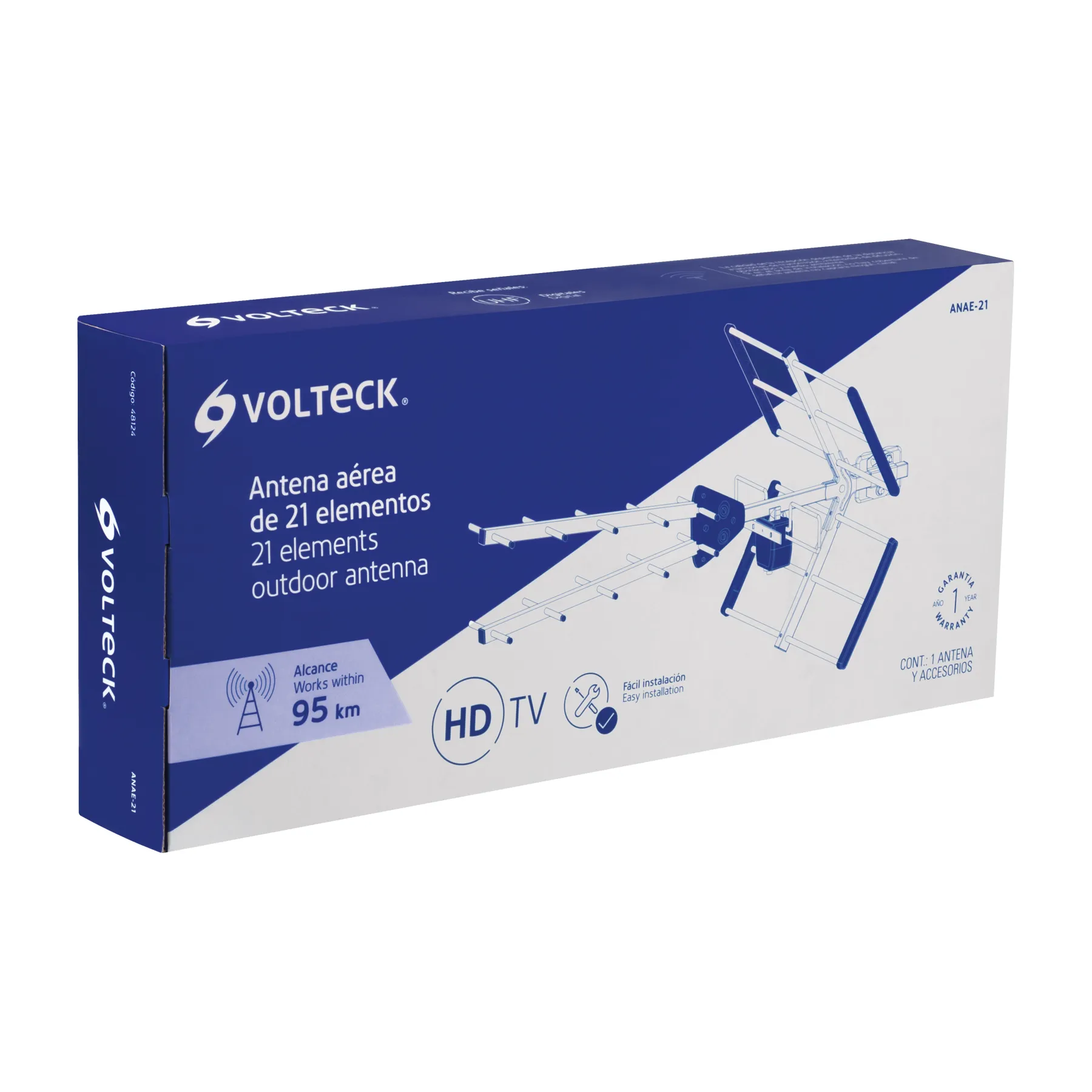 Antena aérea para TV HD, 17 elementos, Volteck ANAE-21, Foto 3 Tienda en línea de herramientas Truper