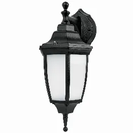Arbotante de LED 8 W tipo farol suspendido negro, Volteck, Foto 1 Tienda en línea de herramientas Truper