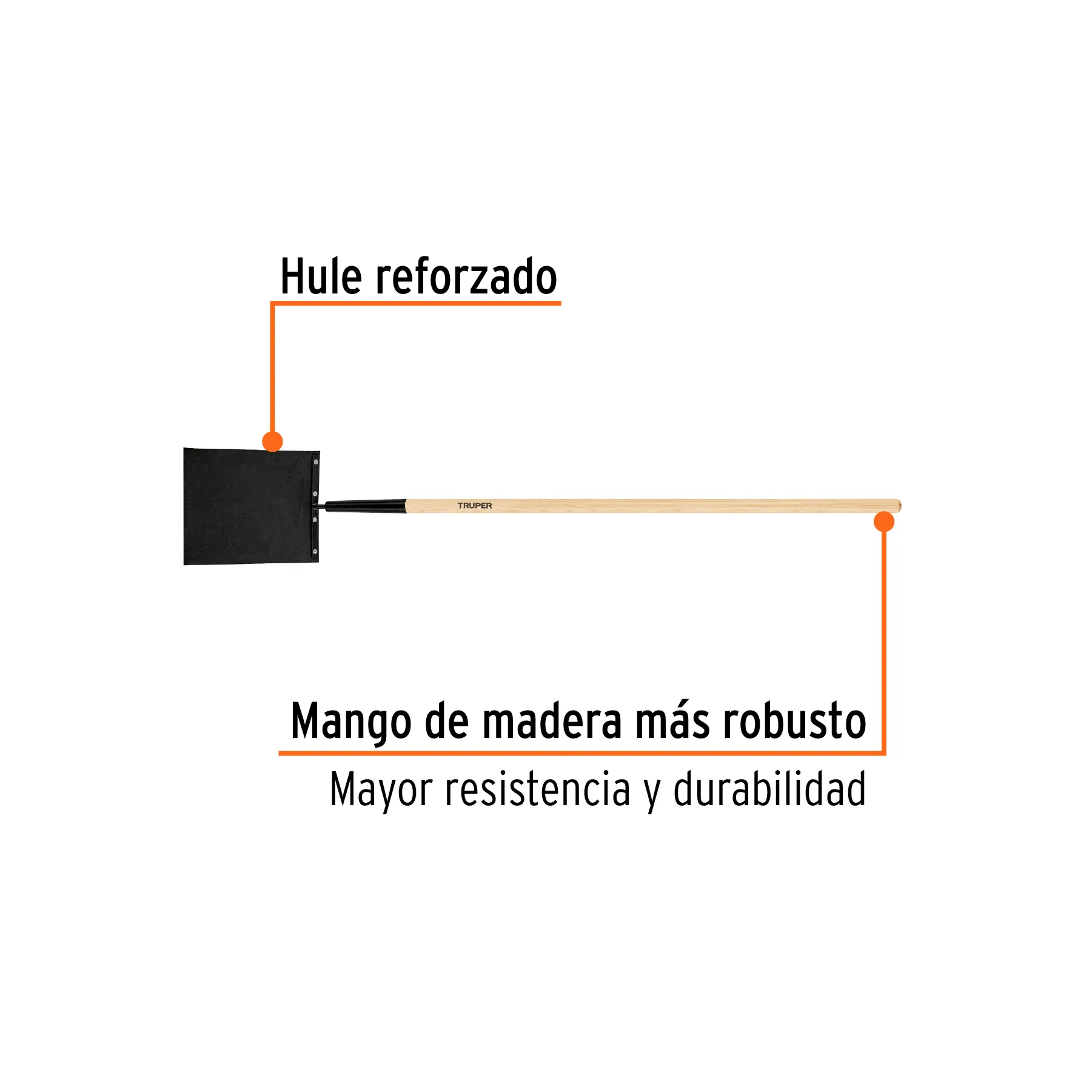 Bate fuego con mango de madera de 60 BA-FU, Foto 2 Tienda en línea de herramientas Truper
