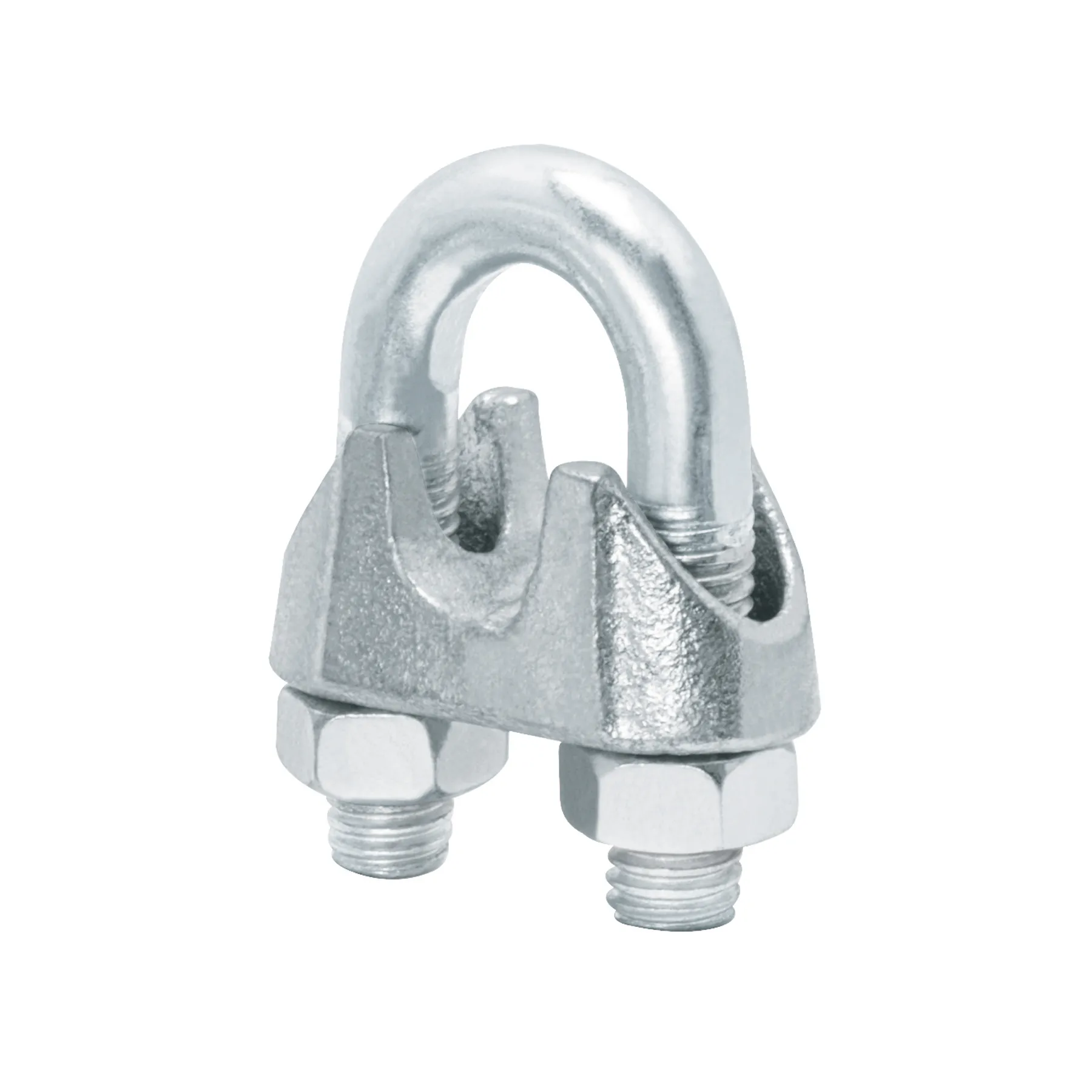 Blíster c/1 nudo (perro) de hierro p/cable de 1/2 Blíster c/1 nudo (perro) de hierro p/cable de 1/2