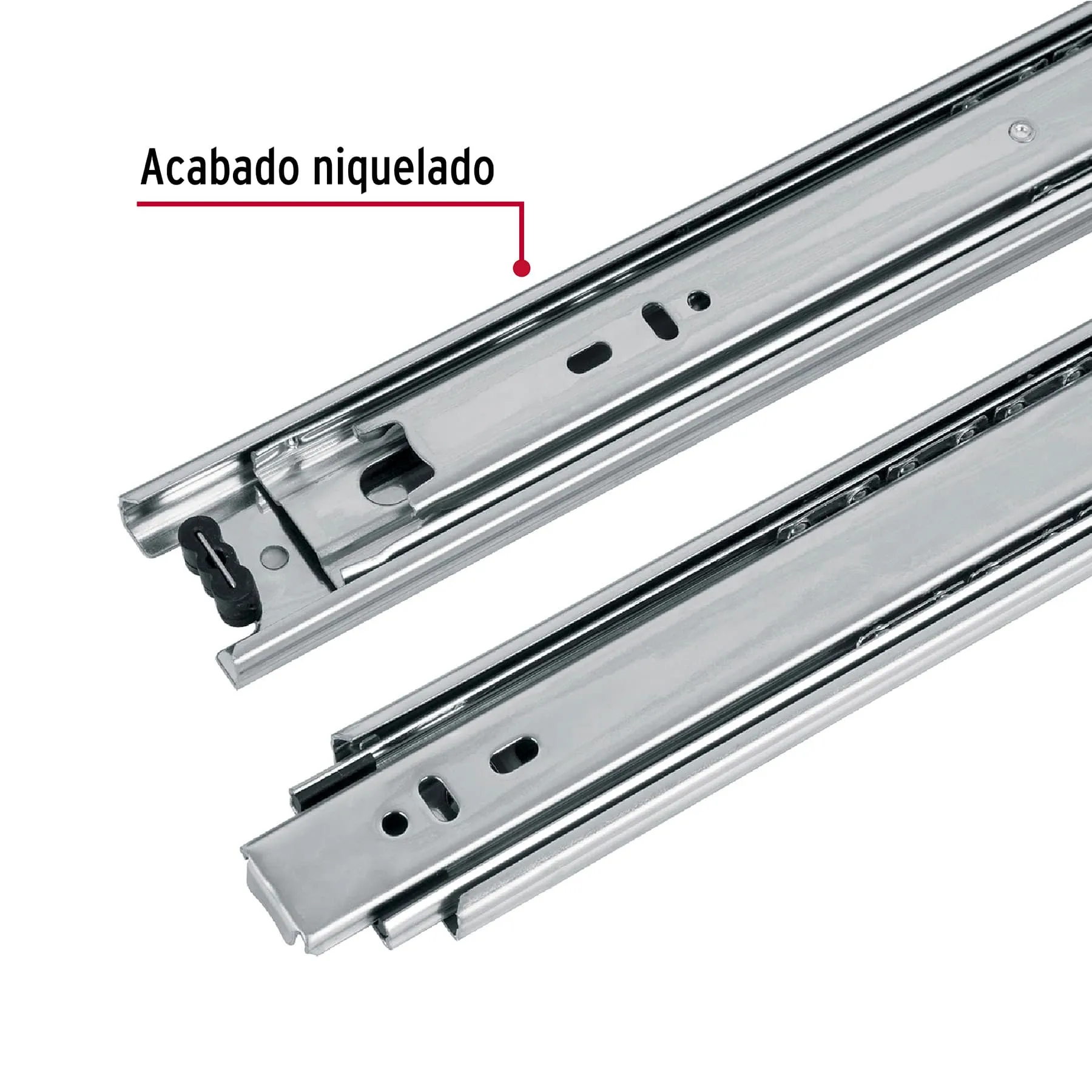 Bolsa con 2 correderas extensión 35 cm p/cajón, ancho 4.5 cm COR-435, Foto 2 Tienda en línea de herramientas Truper