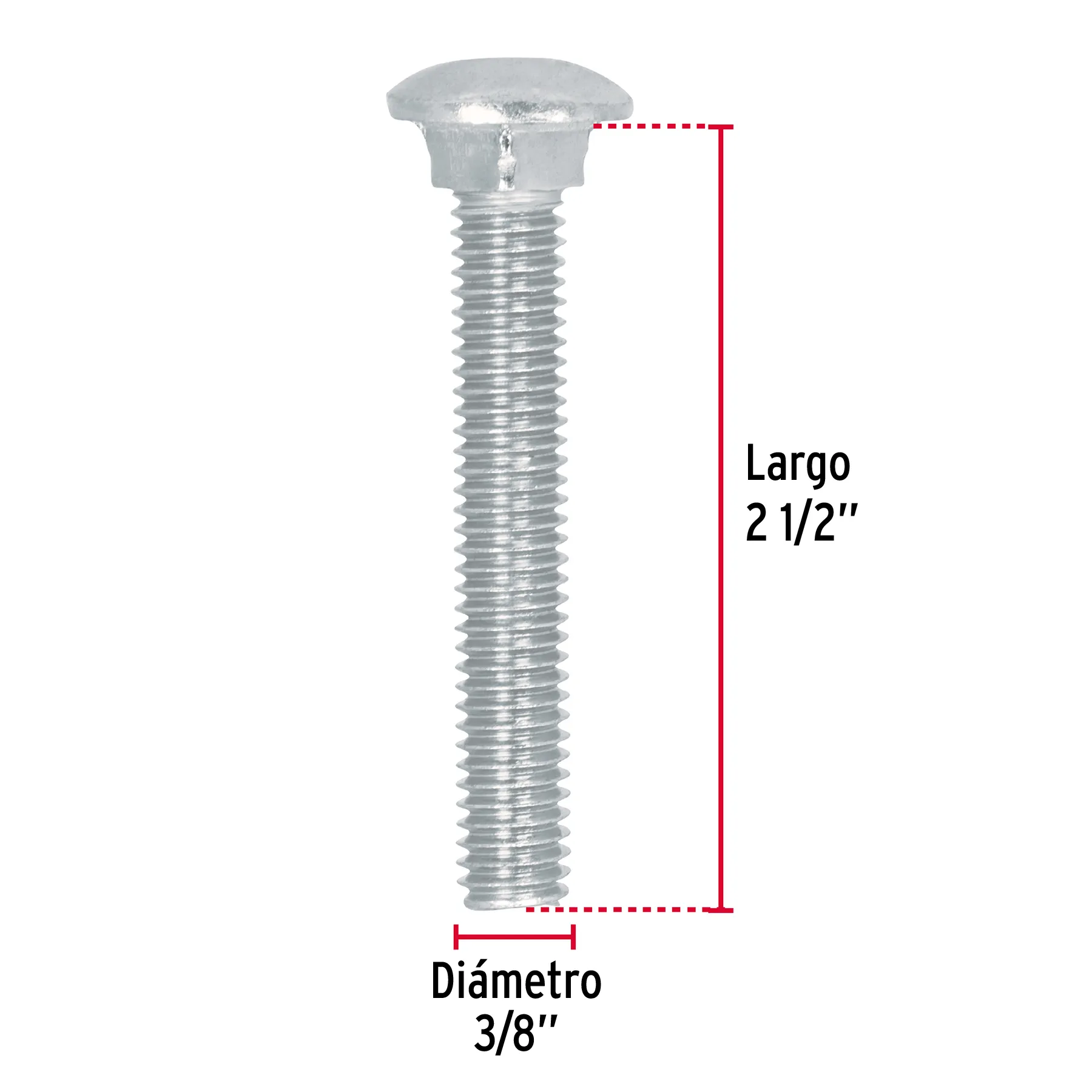 TORC-3/8X2-1/2, Foto 2 Tienda en línea de herramientas Truper