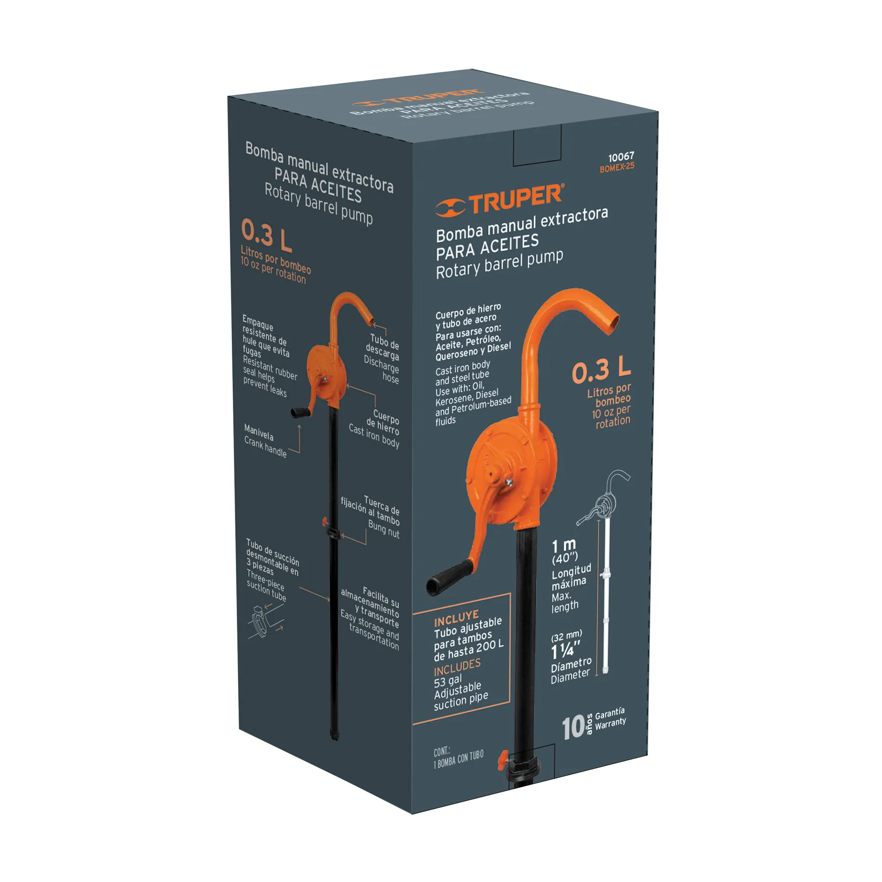 Bomba extractora de aceites con manivela, Truper BOMEX-25, Foto 4 Tienda en línea de herramientas Truper