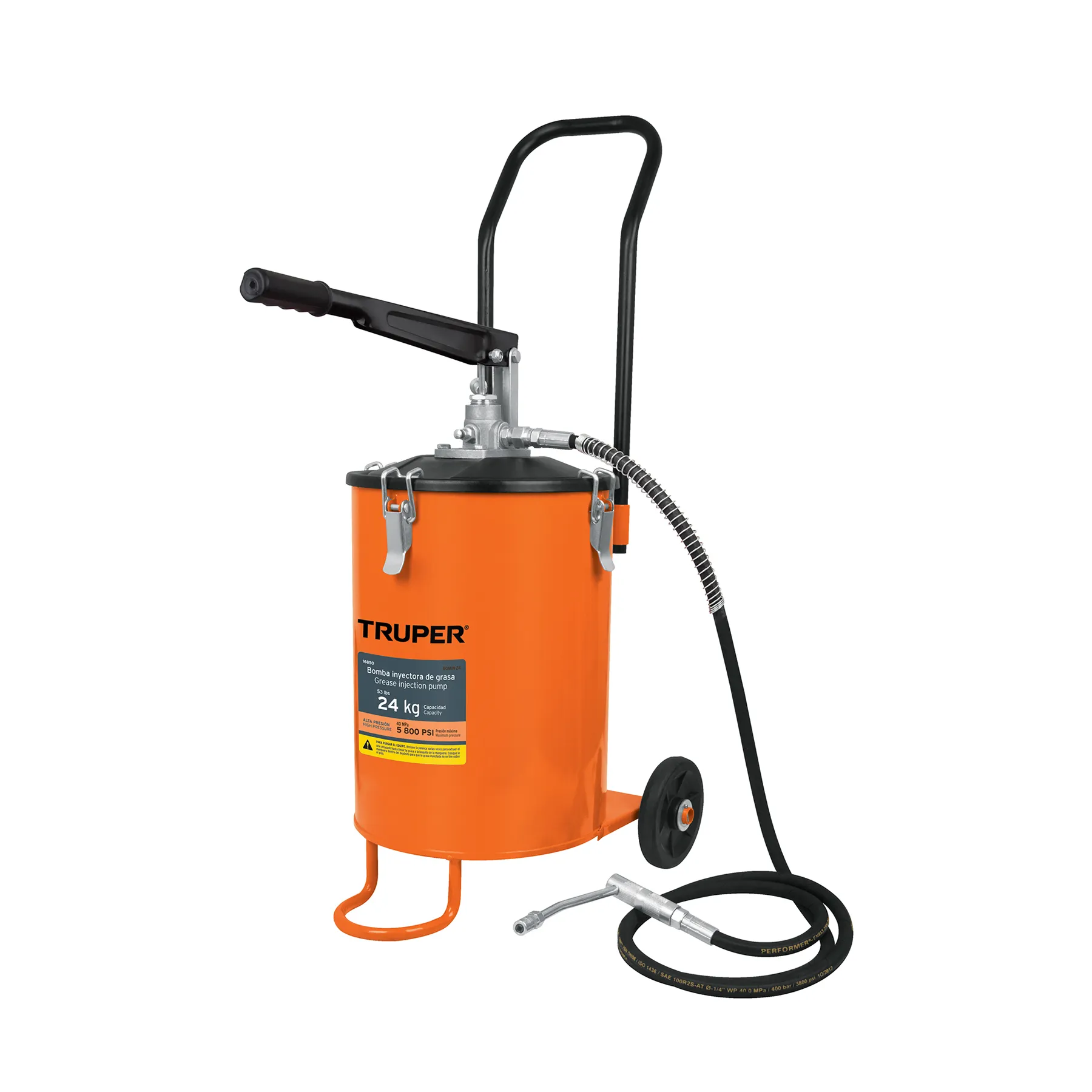 Bomba inyectora de grasa, 24 kg, Truper Bomba inyectora de grasa, 24 kg, Truper, Foto 1 Tienda en línea de herramientas Truper