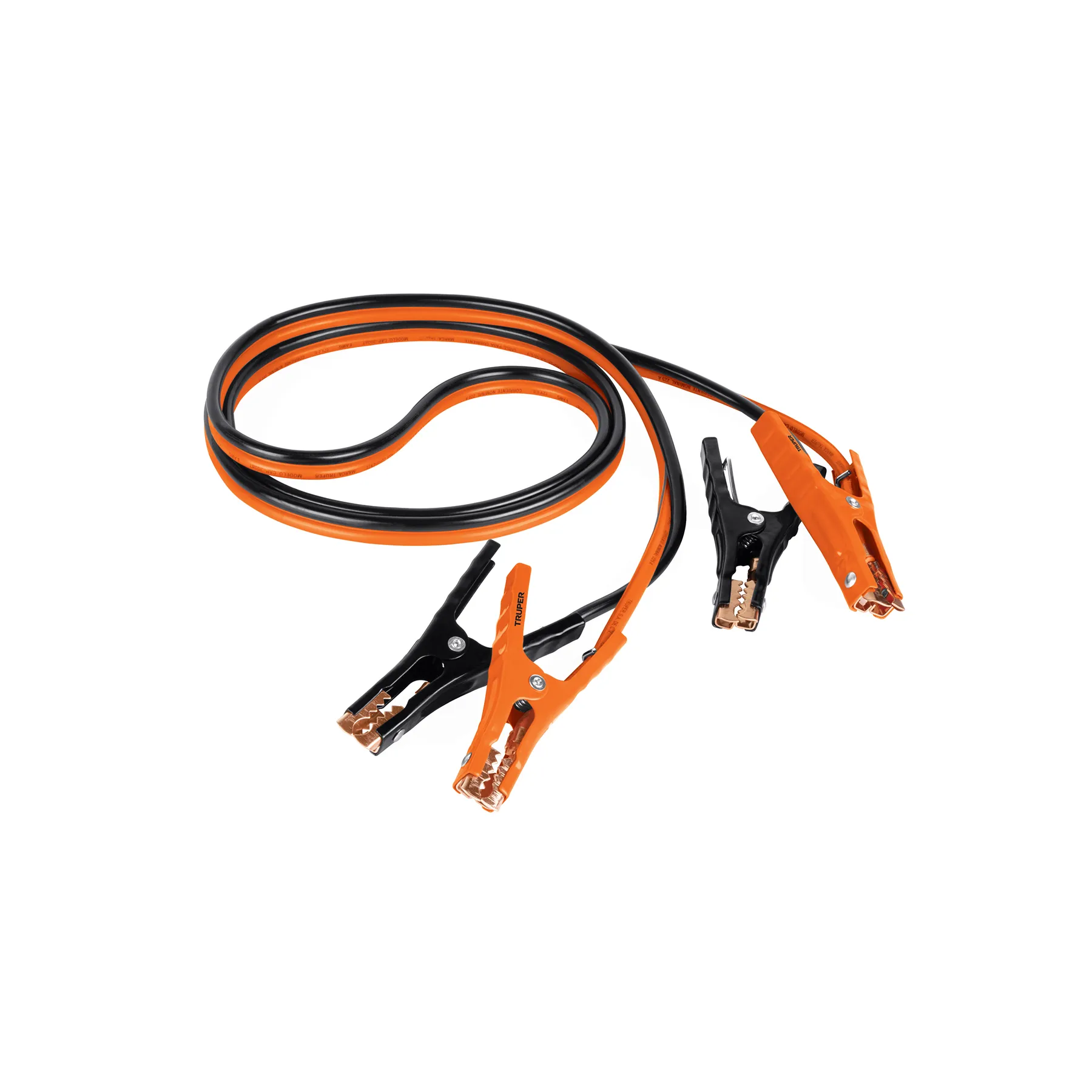 Cables pasa corriente 3 m, 225 A, 8 AWG, con funda, Truper Cables pasa corriente 3 m, 225 A, 8 AWG, con funda, Truper, Foto 1 Tienda en línea de herramientas Truper