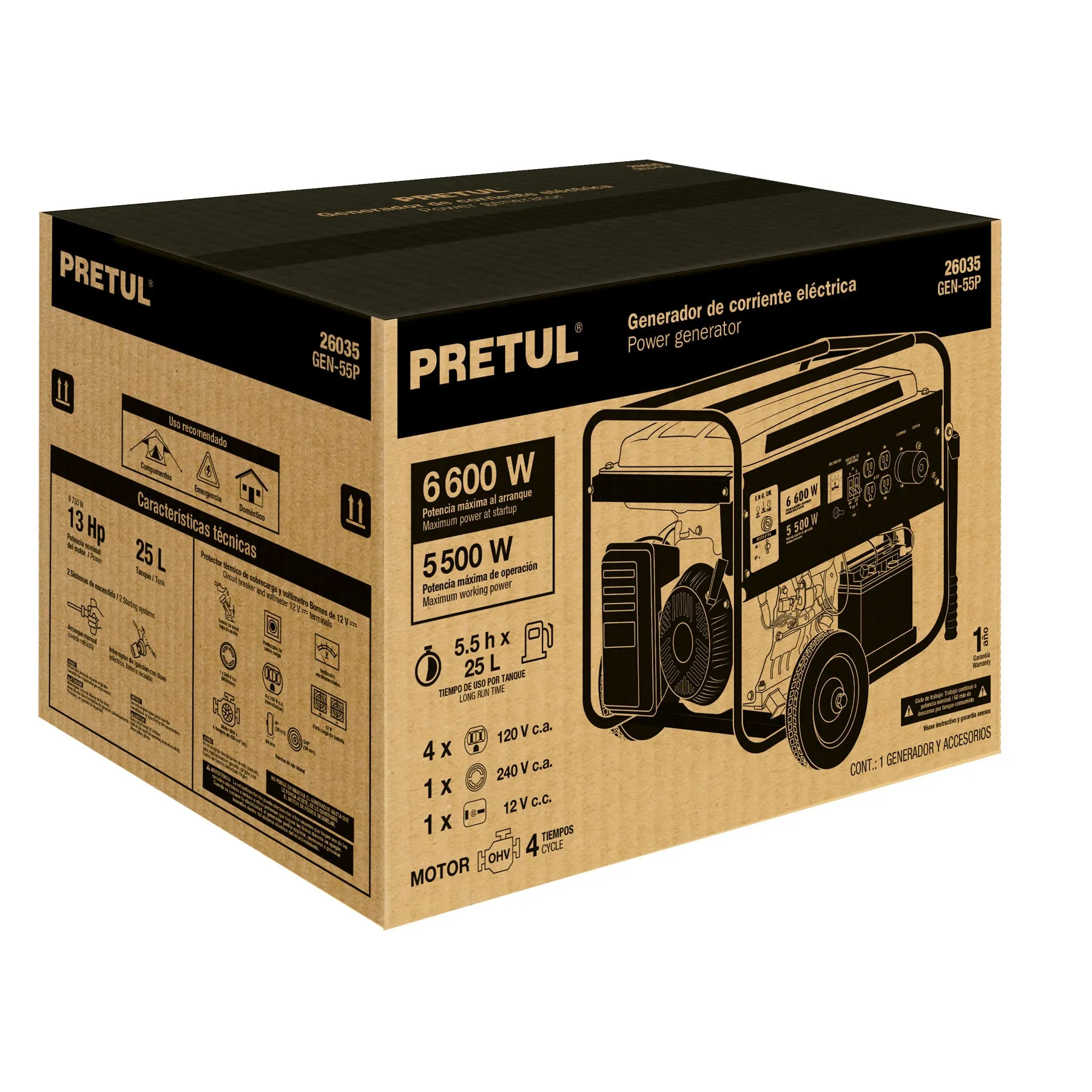 Caja de empaque de repuesto GEN-55P, Pretul, Foto 1 Tienda en línea de herramientas Truper