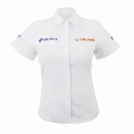 Camisa manga corta para mujer, blanca, EEG, Truper, Foto 1 Tienda en línea de herramientas Truper