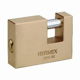 Candado antipalanca, 50mm, cuerpo de latón llave tradicional, Foto 1 Tienda en línea de herramientas Truper