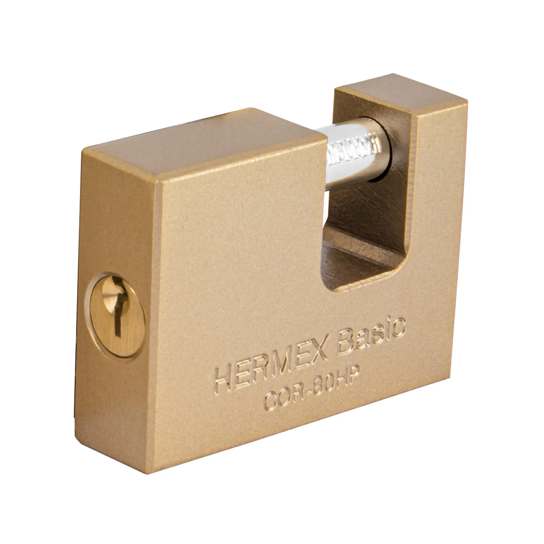 Candado antipalanca 80 mm cuerpo de hierro, HERMEX BASIC, Foto 1 Tienda en línea de herramientas Truper