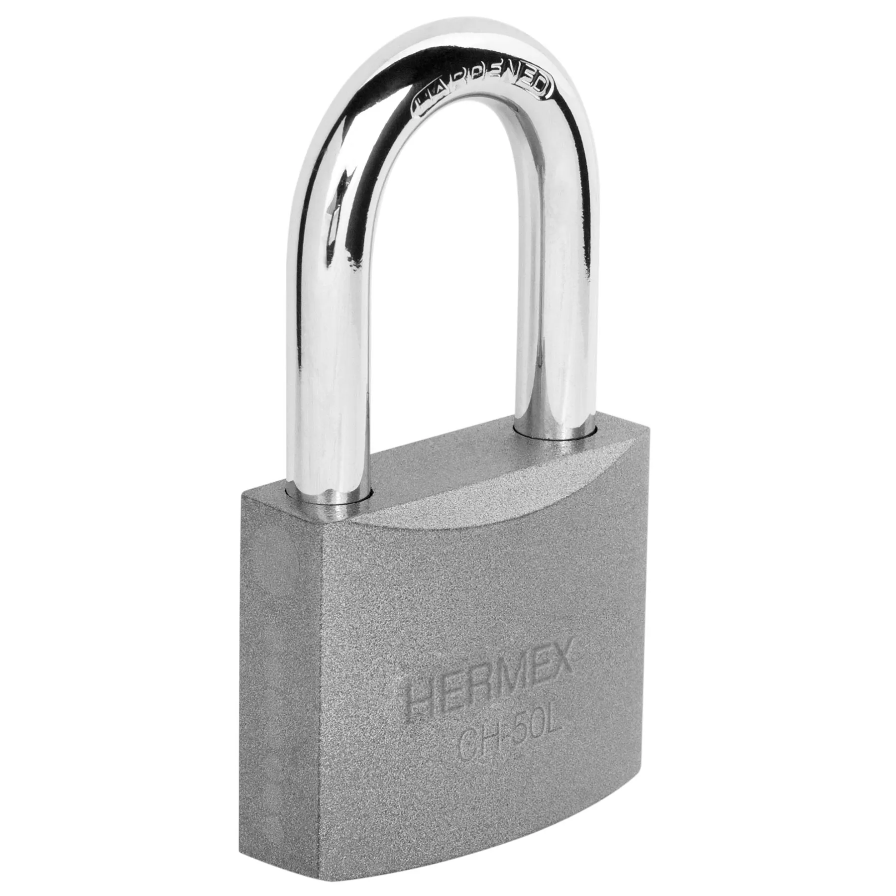 Candado de hierro 50 mm gancho largo en caja, HERMEX Candado de hierro 50 mm gancho largo en caja, HERMEX, Foto 1 Tienda en línea de herramientas Truper