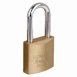 Candado de hierro color latón 25 mm, largo, blíster, BASIC, Foto 1 Tienda en línea de herramientas Truper