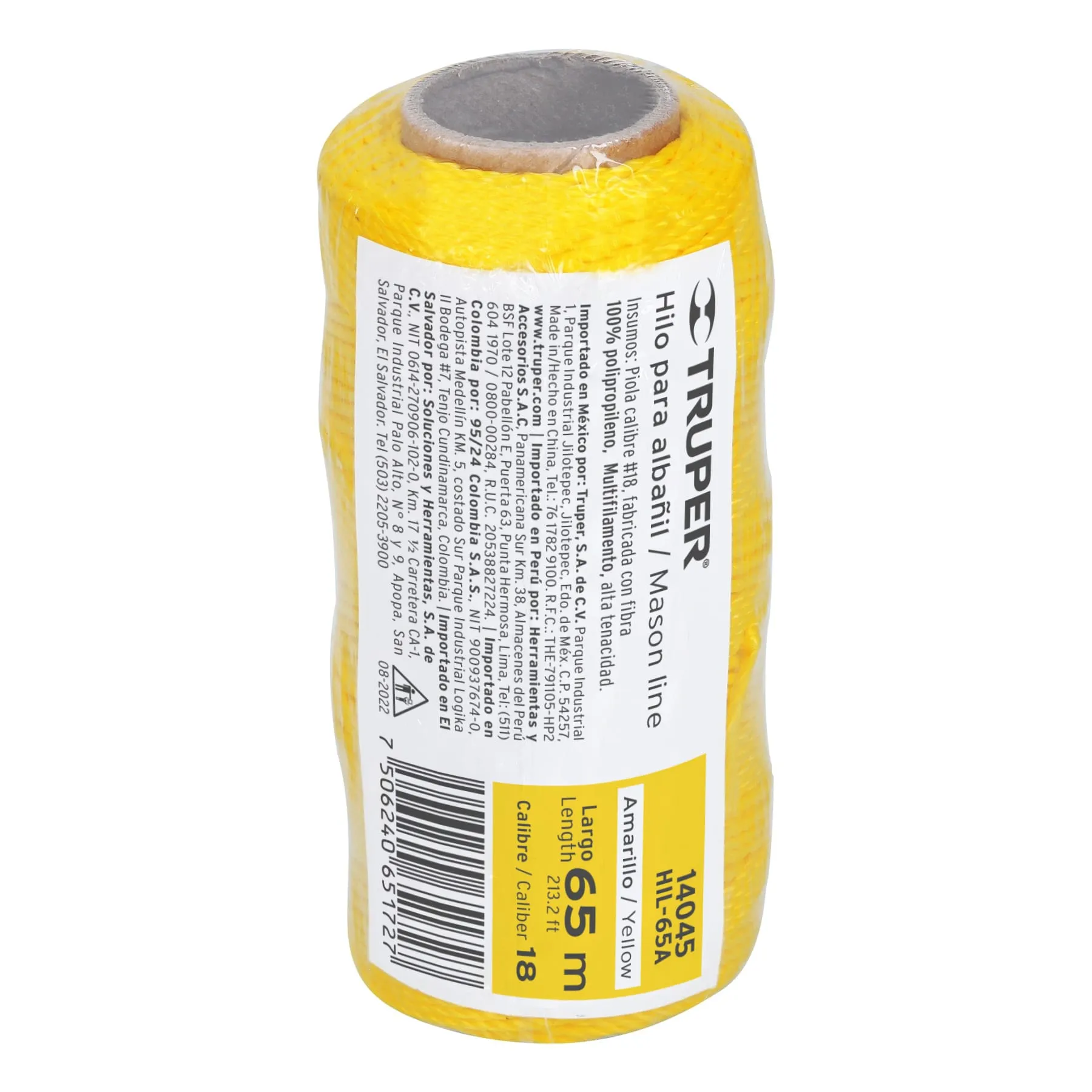 Carrete con 65 m de hilo para albañil amarillo, Truper HIL-65A, Foto 3 Tienda en línea de herramientas Truper