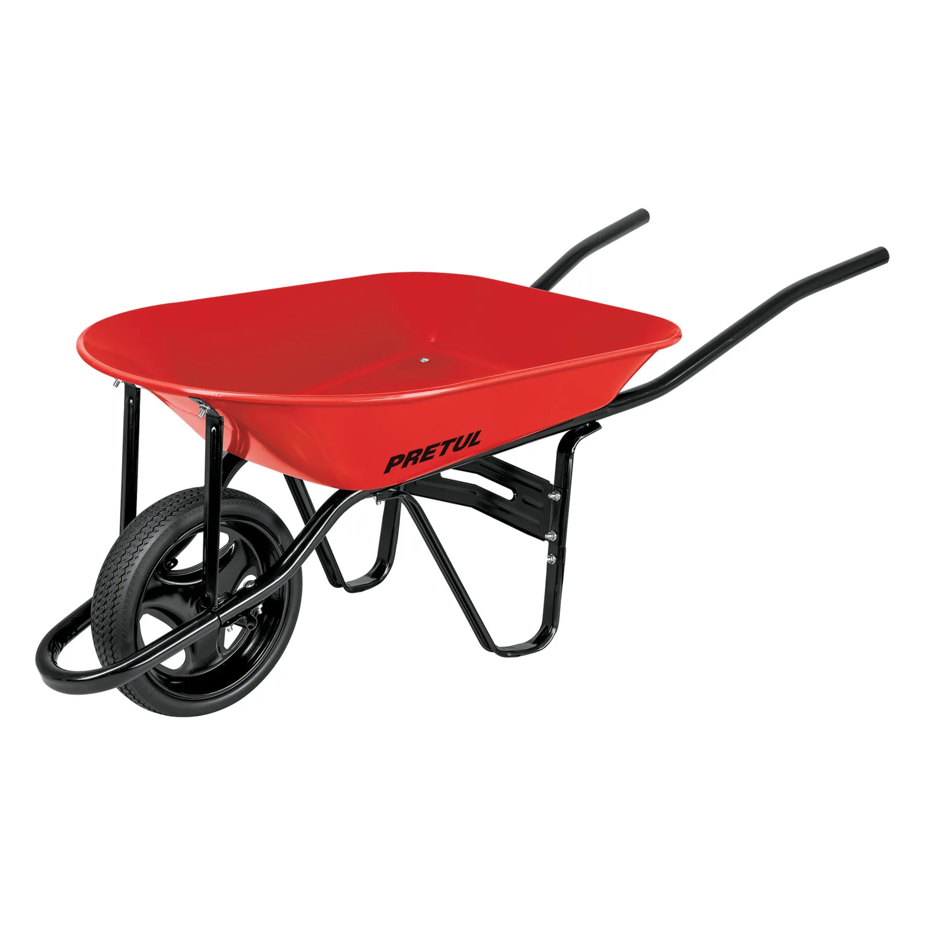 Carretilla 4 ft3 roja,imponchable,bastidor tubular, PRETUL Carretilla 4 ft3 roja,imponchable,bastidor tubular, PRETUL, Foto 1 Tienda en línea de herramientas Truper