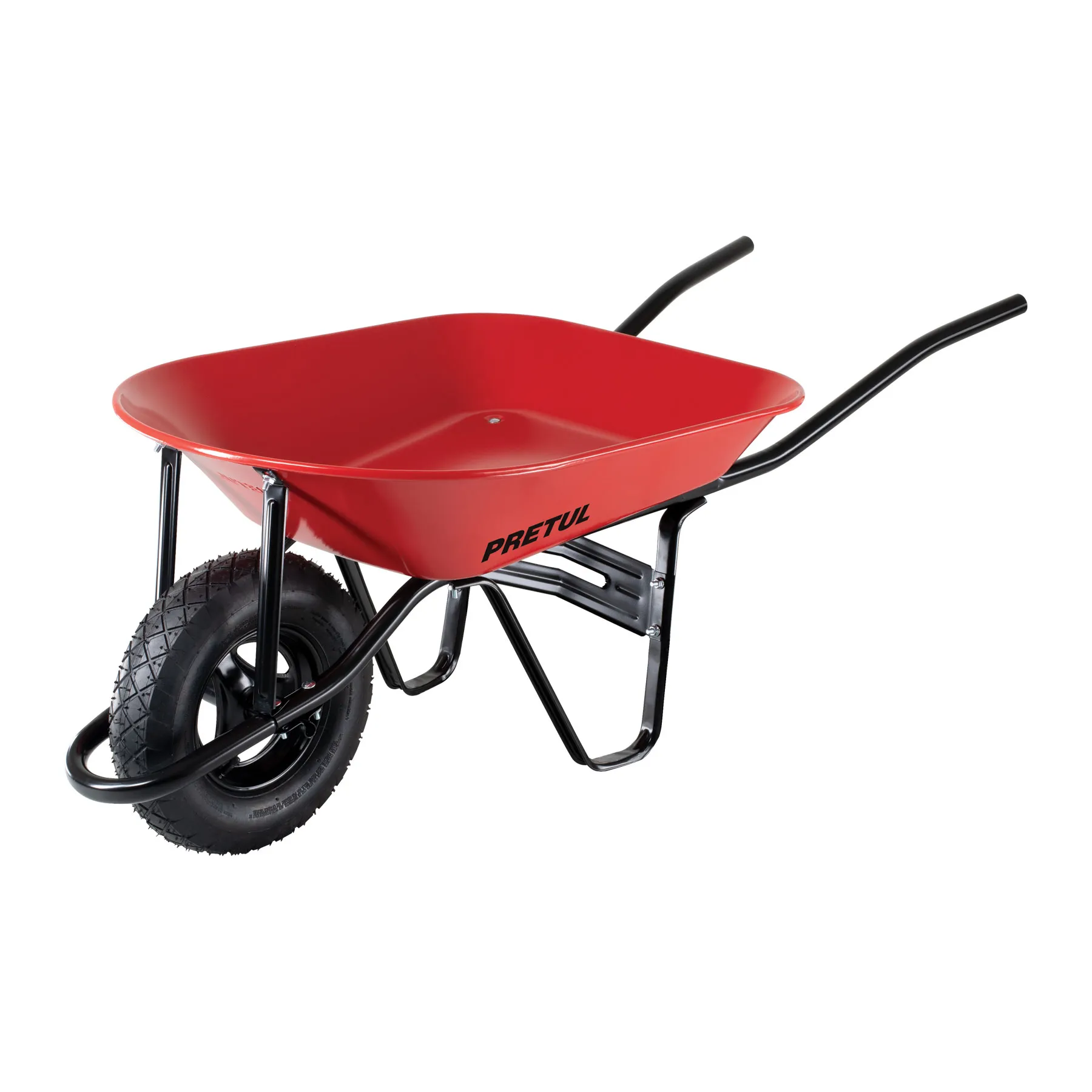 Carretilla 4 ft3 roja,neumática,bastidor tubular, PRETUL Carretilla 4 ft3 roja,neumática,bastidor tubular, PRETUL, Foto 1 Tienda en línea de herramientas Truper
