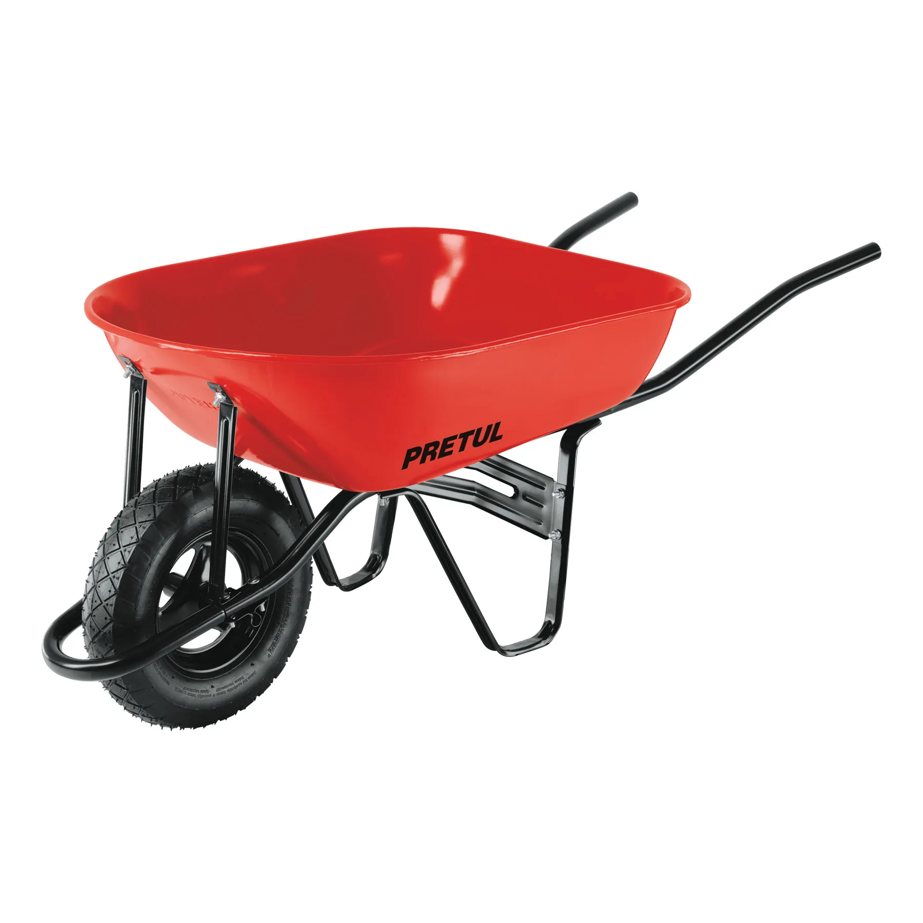 Carretilla 5.5 ft3 roja,neumática,bastidor tubular, PRETUL Carretilla 5.5 ft3 roja,neumática,bastidor tubular, PRETUL, Foto 1 Tienda en línea de herramientas Truper