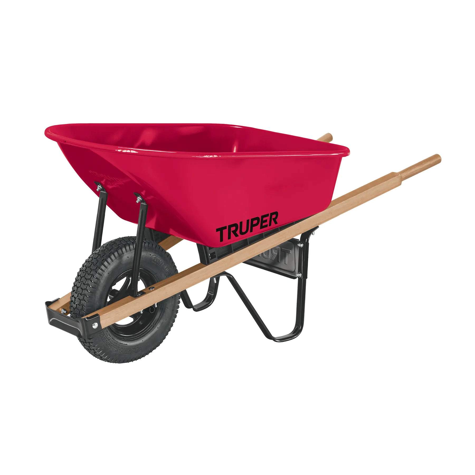 Carretilla 6 ft3 Neumática, bastidores de madera, Truper Carretilla 6 ft3 Neumática, bastidores de madera, Truper, Foto 1 Tienda en línea de herramientas Truper