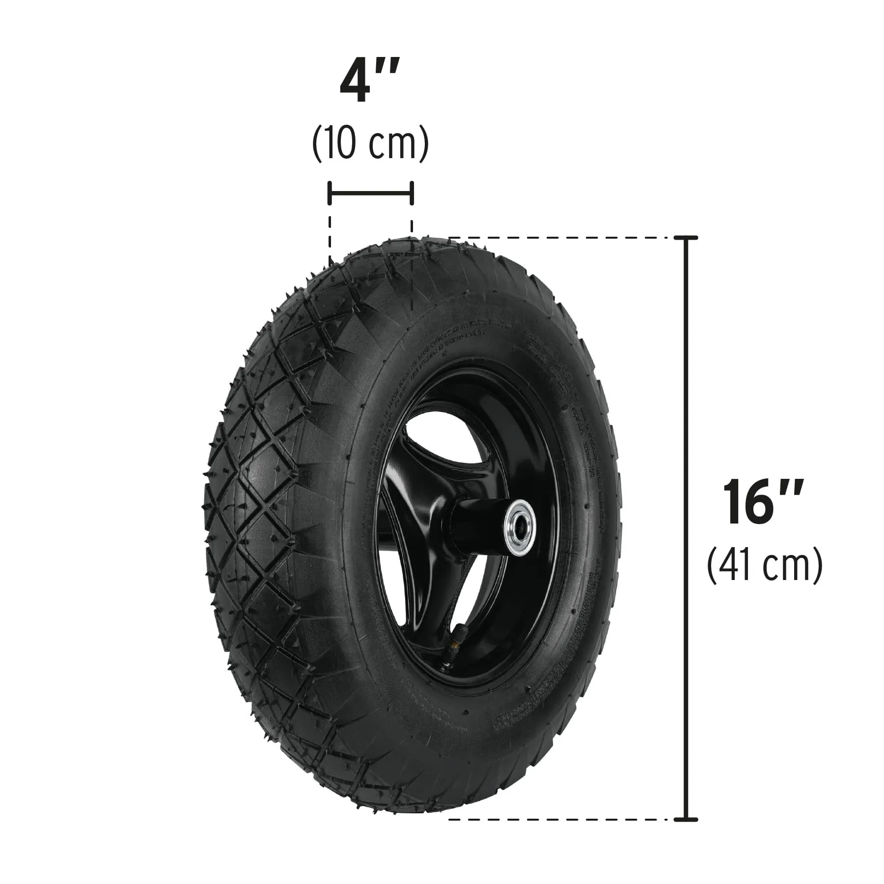 Carretilla concha plástica 5 ft3 Neumática b/tubular, Pretul TP-5N, Foto 2 Tienda en línea de herramientas Truper