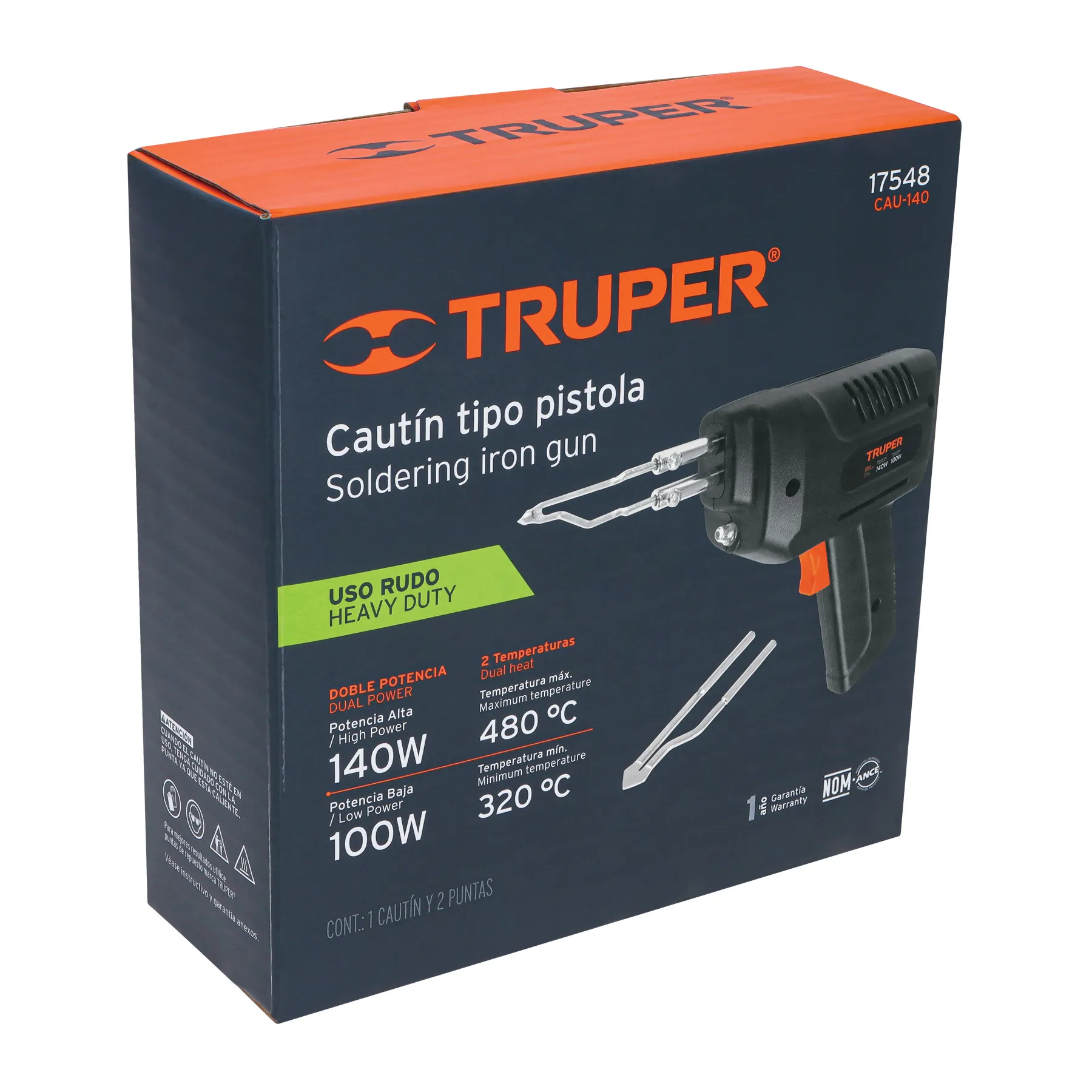 Cautín 140 W tipo pistola con 2 temperaturas, Truper CAU-140, Foto 4 Tienda en línea de herramientas Truper
