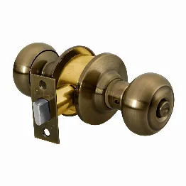 Cerradura tipo oval para baño, latón antiguo, HERMEX, Foto 1 Tienda en línea de herramientas Truper