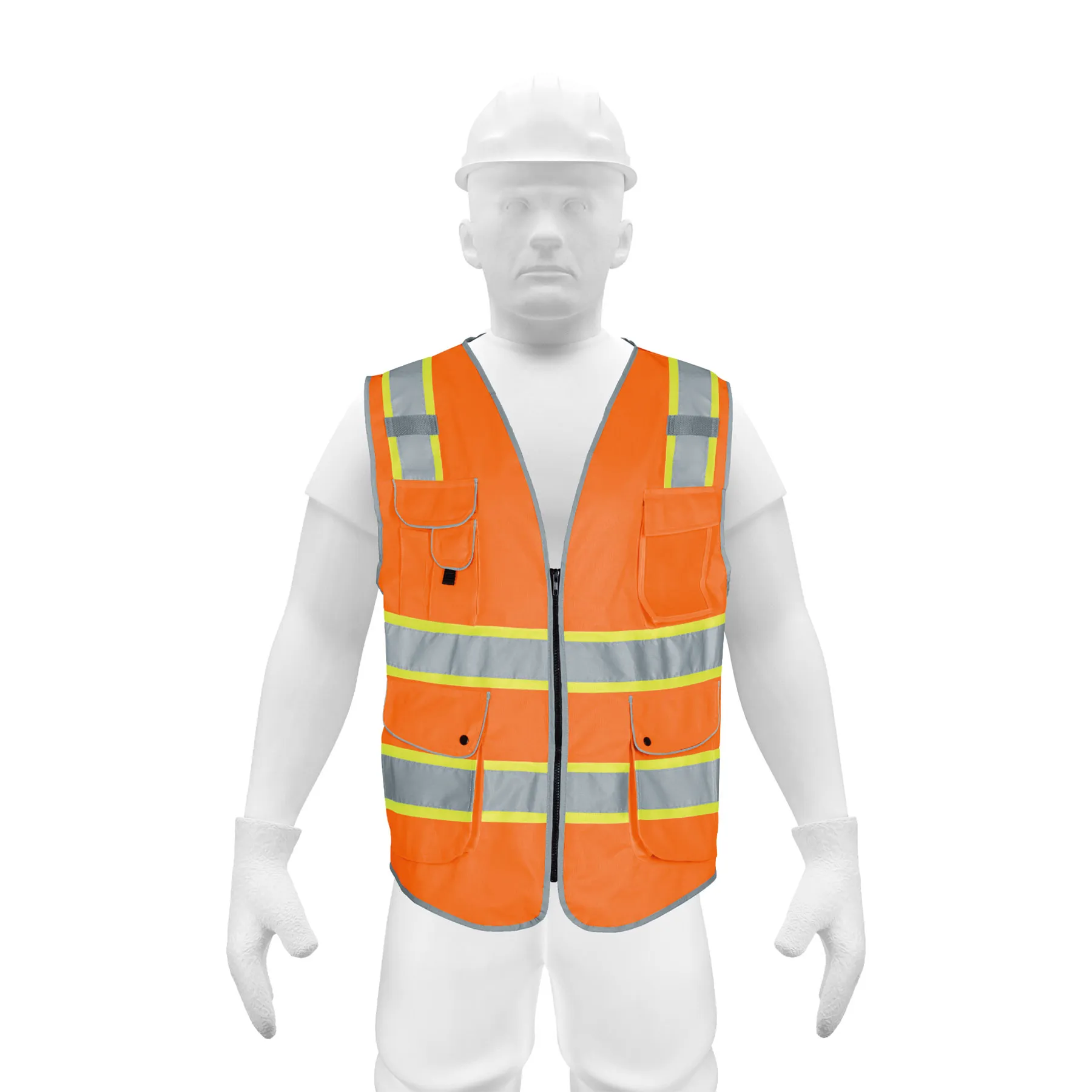 Chaleco de seguridad de alta visibilidad, naranja, G, EXPERT, Foto 1 Tienda en línea de herramientas Truper