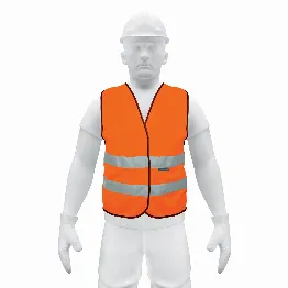 Chaleco de seguridad naranja con cintas de alta visibilidad, Foto 1 Tienda en línea de herramientas Truper