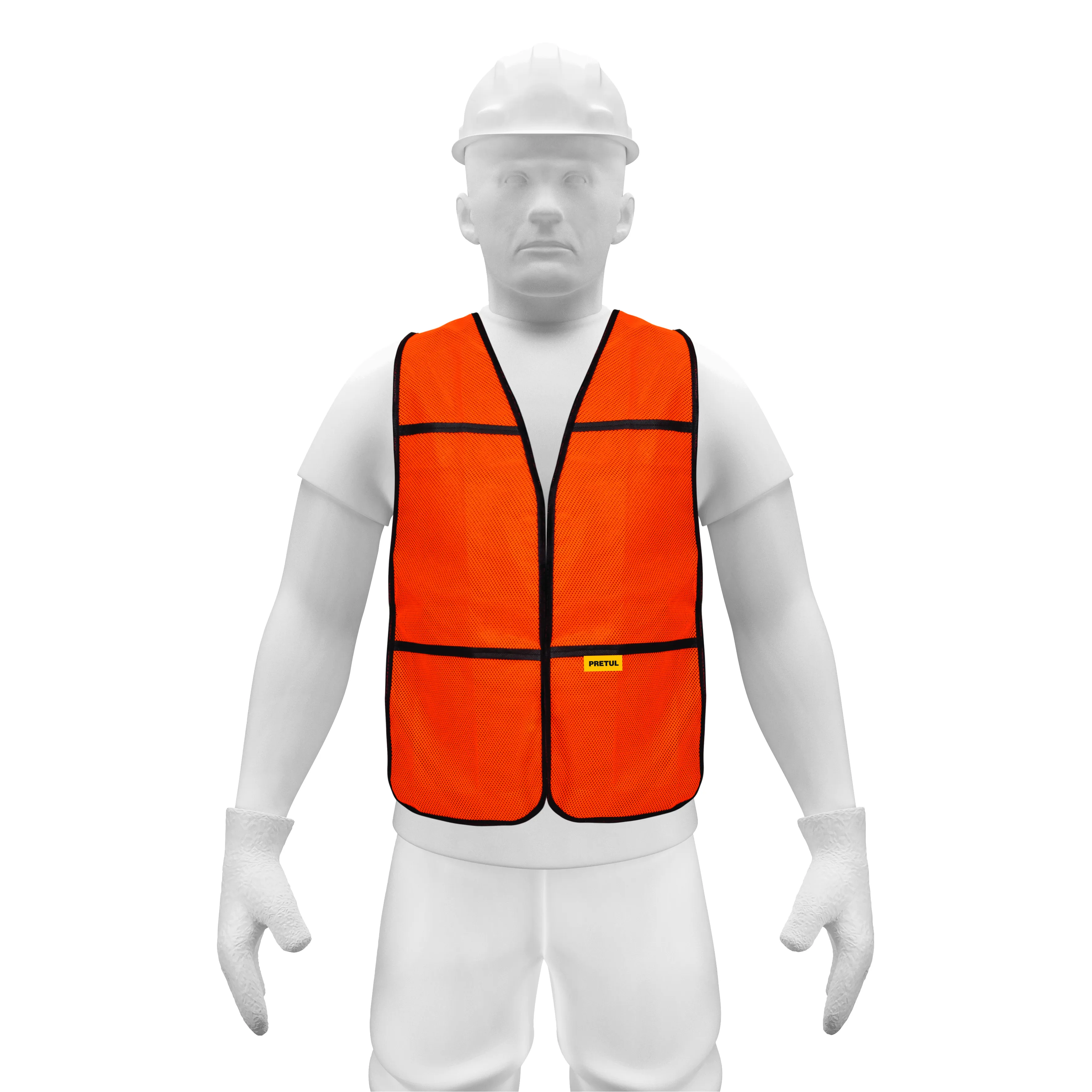 Chaleco de seguridad, uso de día, naranja, Pretul, Foto 1 Tienda en línea de herramientas Truper