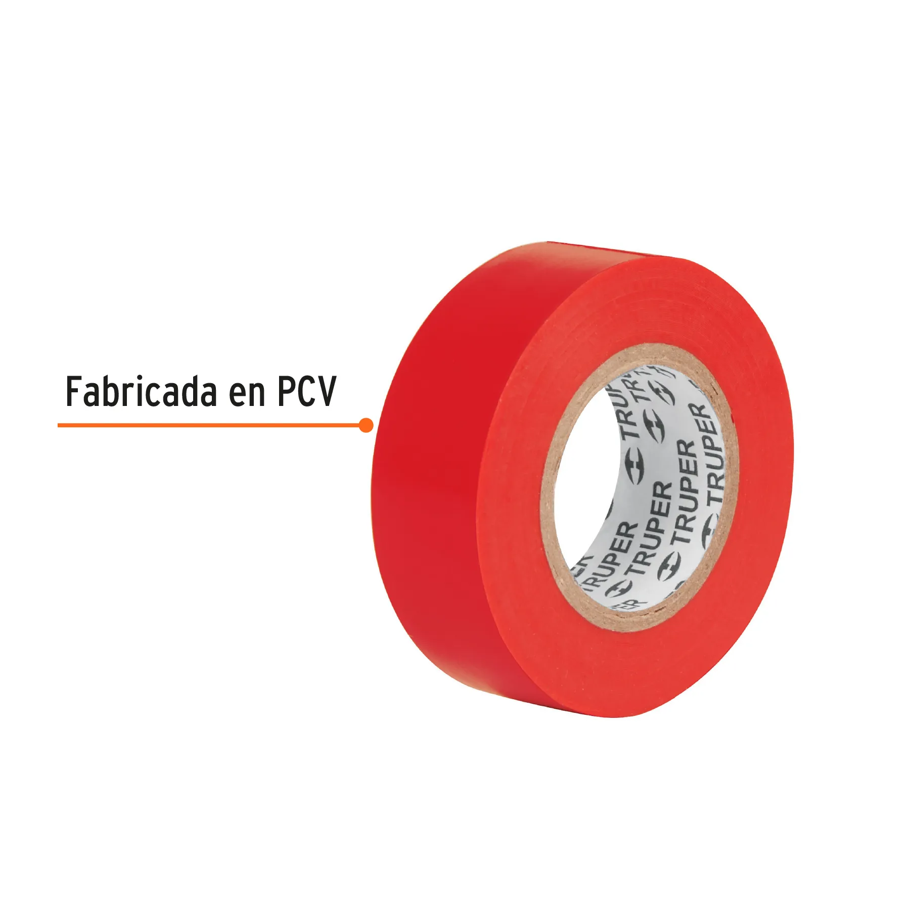 Cinta de aislar de 9 m x 19 mm, roja, Truper M-22R, Foto 2 Tienda en línea de herramientas Truper