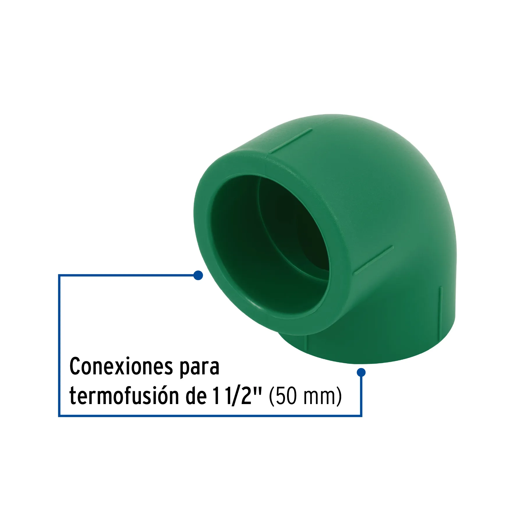 Codo 90° PPR, 1-1/2 CV-565, Foto 2 Tienda en línea de herramientas Truper