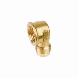 Codo para estufa a 90° de latón de 1/2 x 1/2