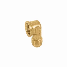 Codo para estufa a 90° de latón de 3/8 x 3/8