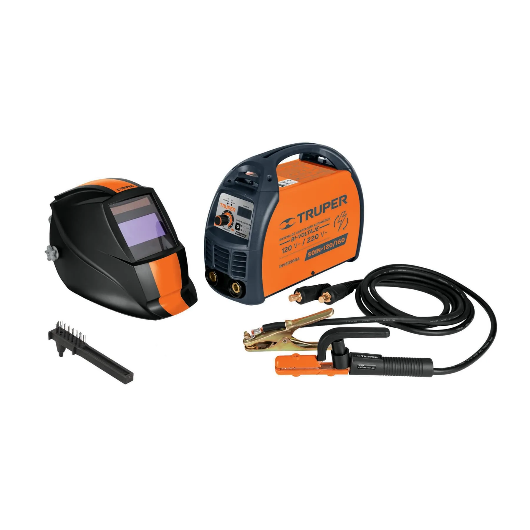 Combo soldadora inversora SOIN-120/160 y Careta CAREL-913X Combo soldadora inversora SOIN-120/160 y Careta CAREL-913X, Foto 1 Tienda en línea de herramientas Truper