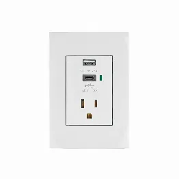 Contacto 2polos + tierra con 2 puertos USB, Oslo, blanco, Foto 1 Tienda en línea de herramientas Truper