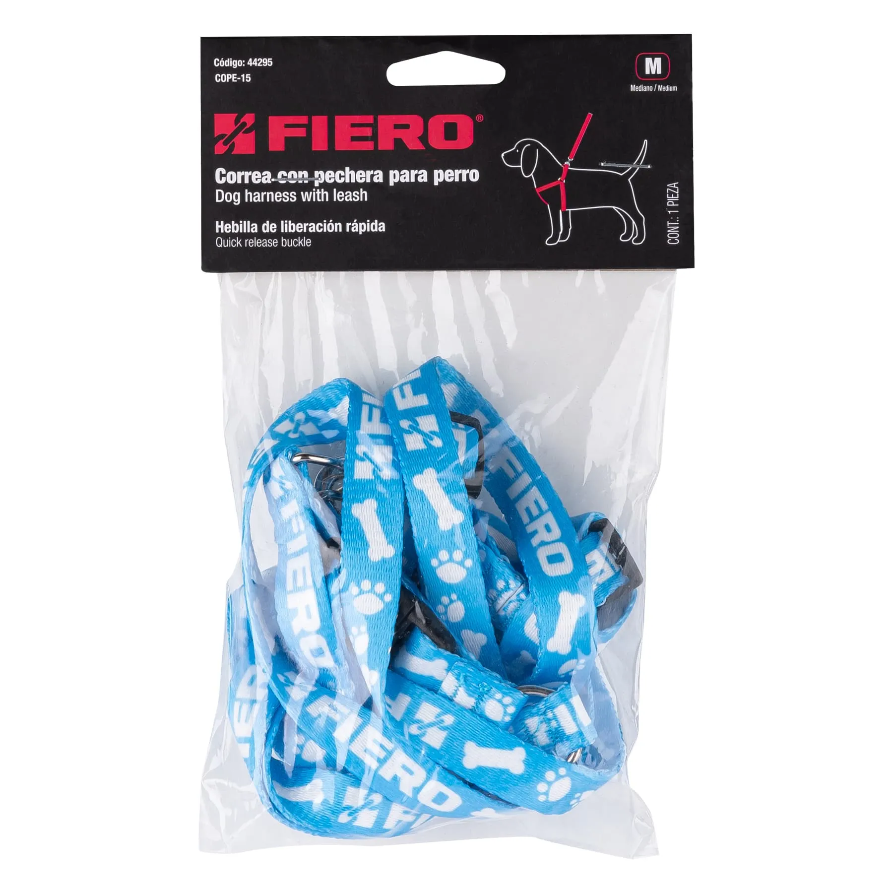 Correa con pechera para perro, 1.5 cm ancho, Fiero COPE-15, Foto 4 Tienda en línea de herramientas Truper