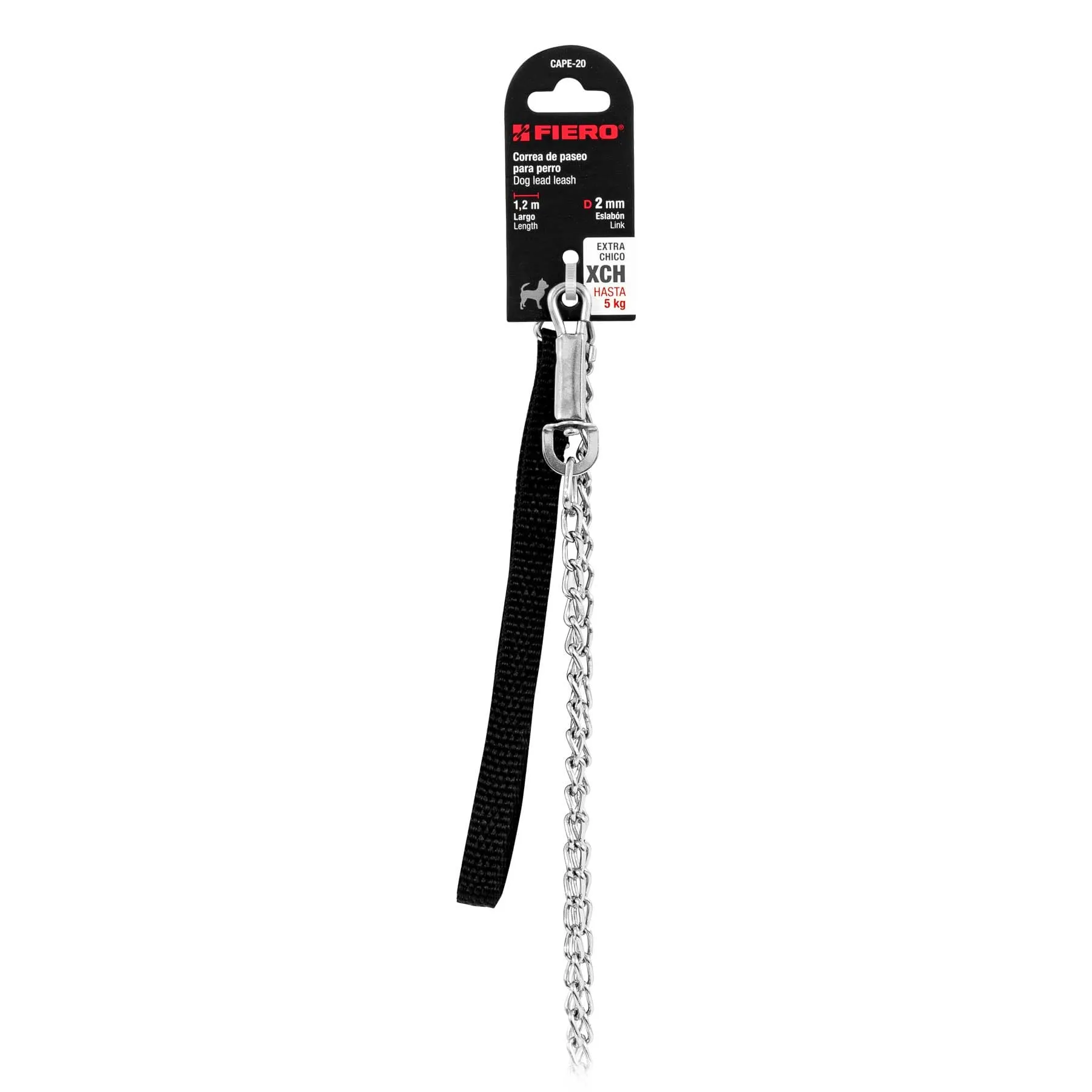 Correa de 1.2 m de paseo para perro, eslabón 2 mm, Fiero CAPE-20, Foto 4 Tienda en línea de herramientas Truper