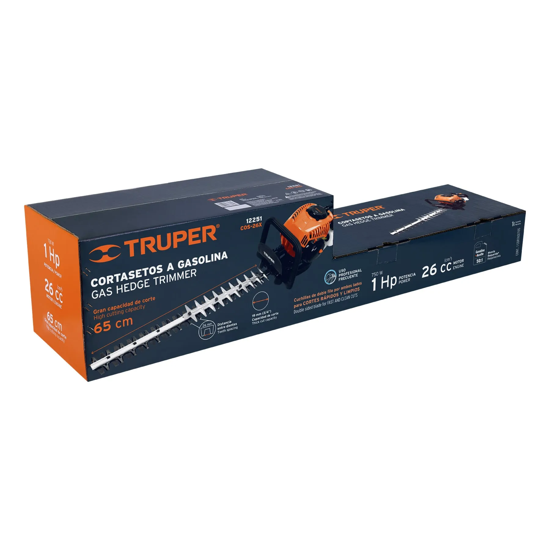 Cortasetos con motor a gasolina 26 cc, profesional, Truper COS-26X, Foto 4 Tienda en línea de herramientas Truper