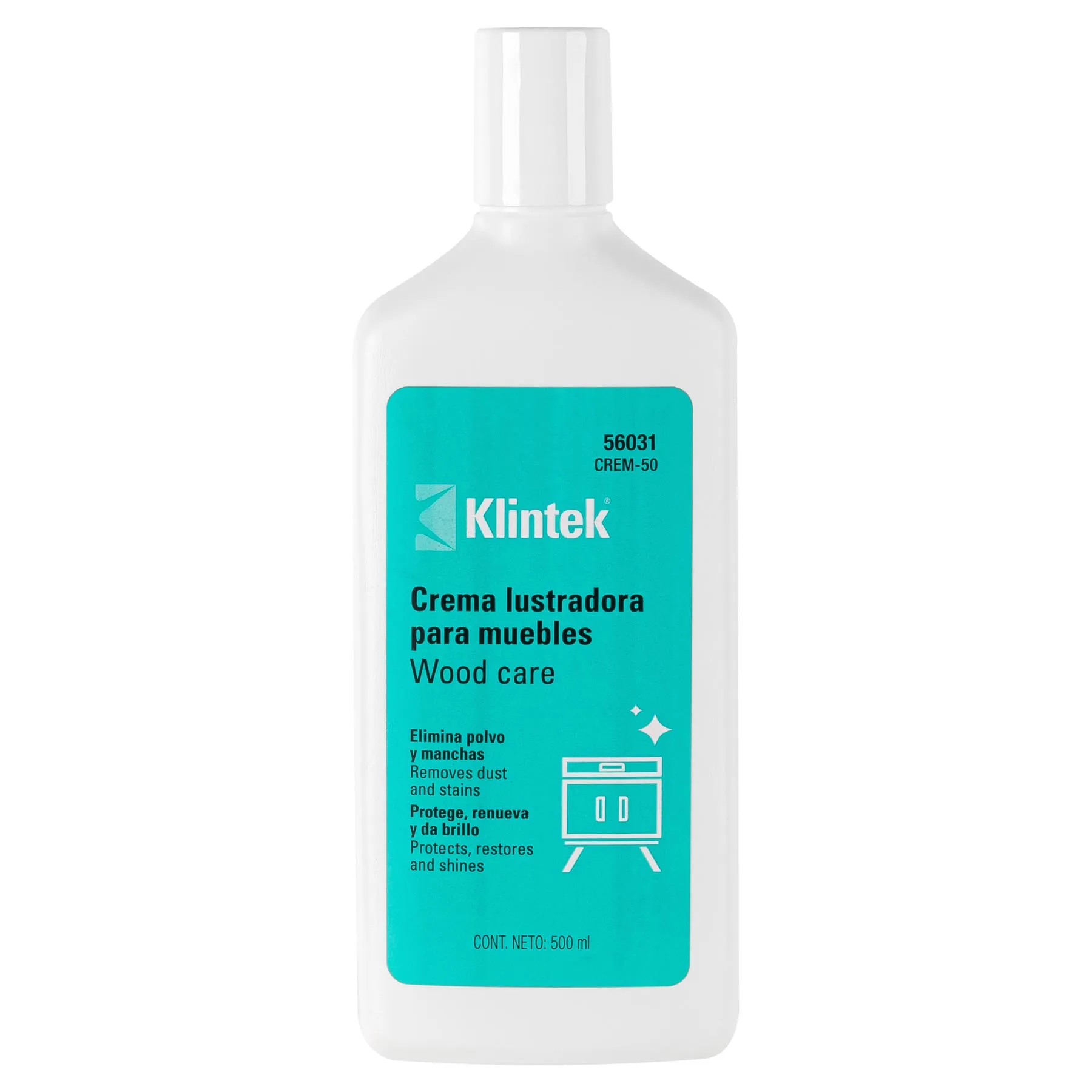 Crema lustradora para muebles, 500 ml, Klintek, Foto 1 Tienda en línea de herramientas Truper