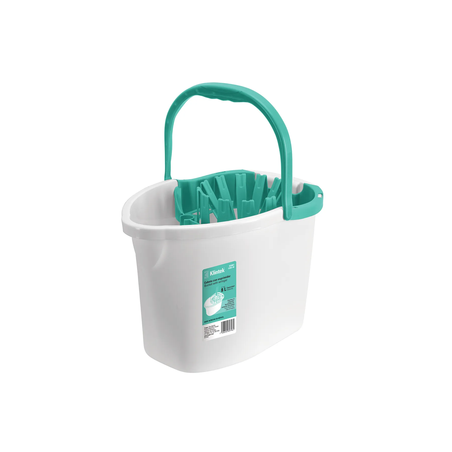 Cubeta plástica con exprimidor, 8L KLINTEK, Foto 1 Tienda en línea de herramientas Truper