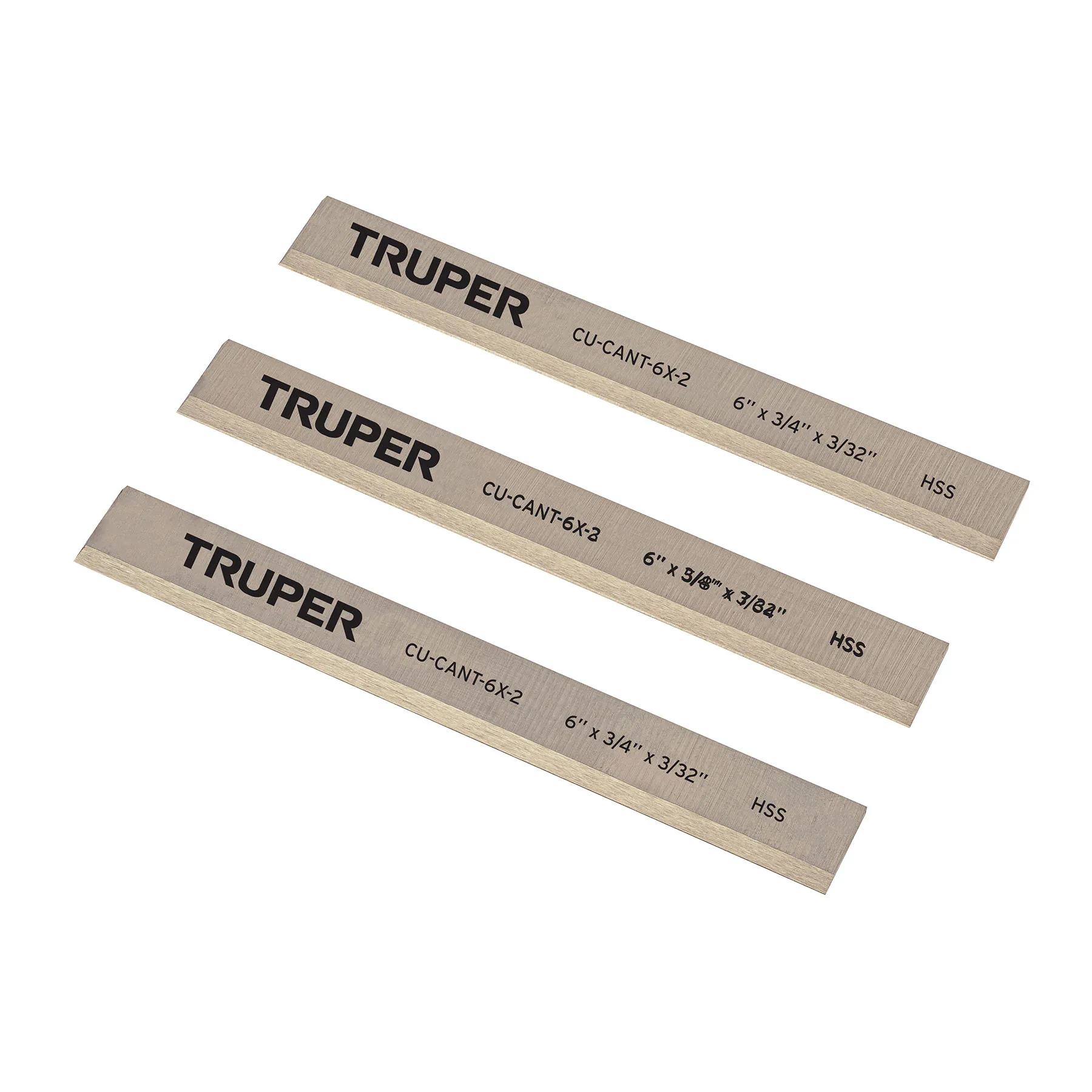 Cuchillas para canteadora CANT-6X-2, 3 pzs en caja, TRUPER Cuchillas para canteadora CANT-6X-2, 3 pzs en caja, TRUPER, Foto 1 Tienda en línea de herramientas Truper