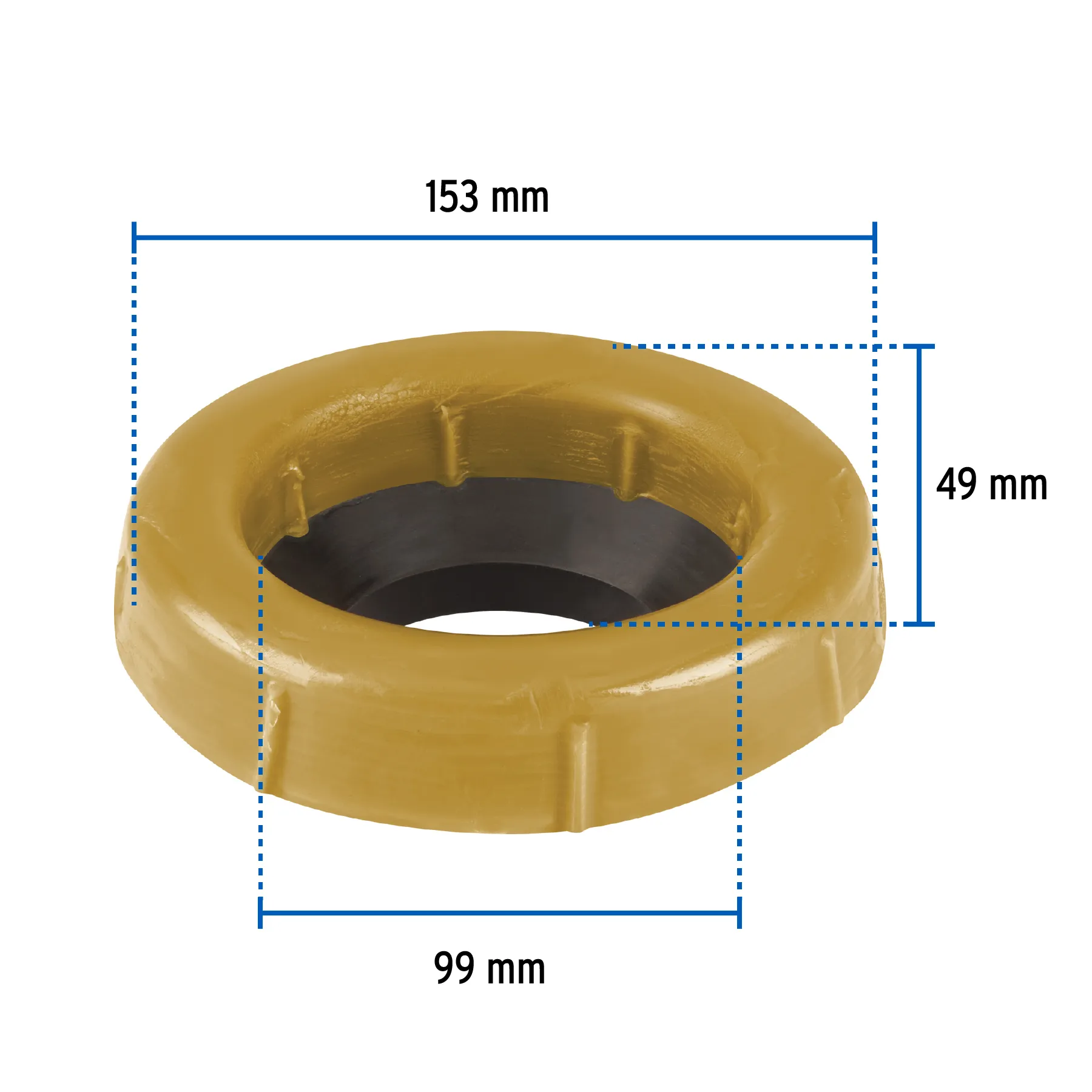 Cuello de cera con guía para WC, robusto, 250 g, Foset CUG-WC-R, Foto 3 Tienda en línea de herramientas Truper