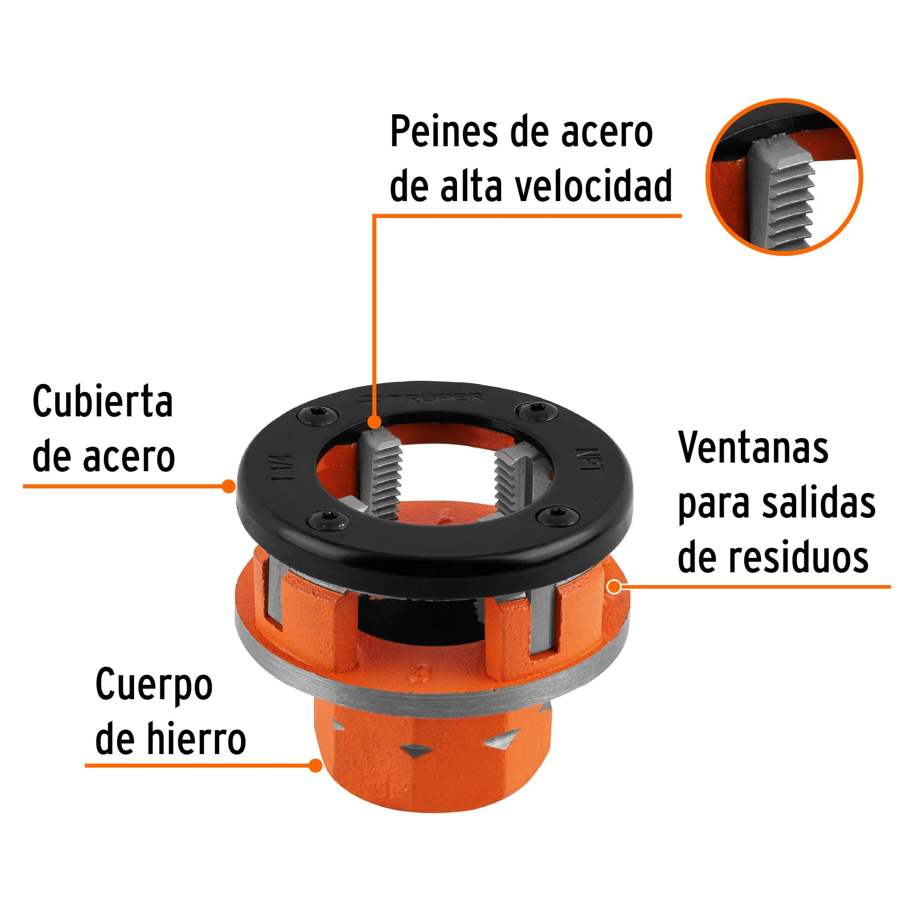 Dado 1-1/4 D-850-1-1/4, Foto 2 Tienda en línea de herramientas Truper