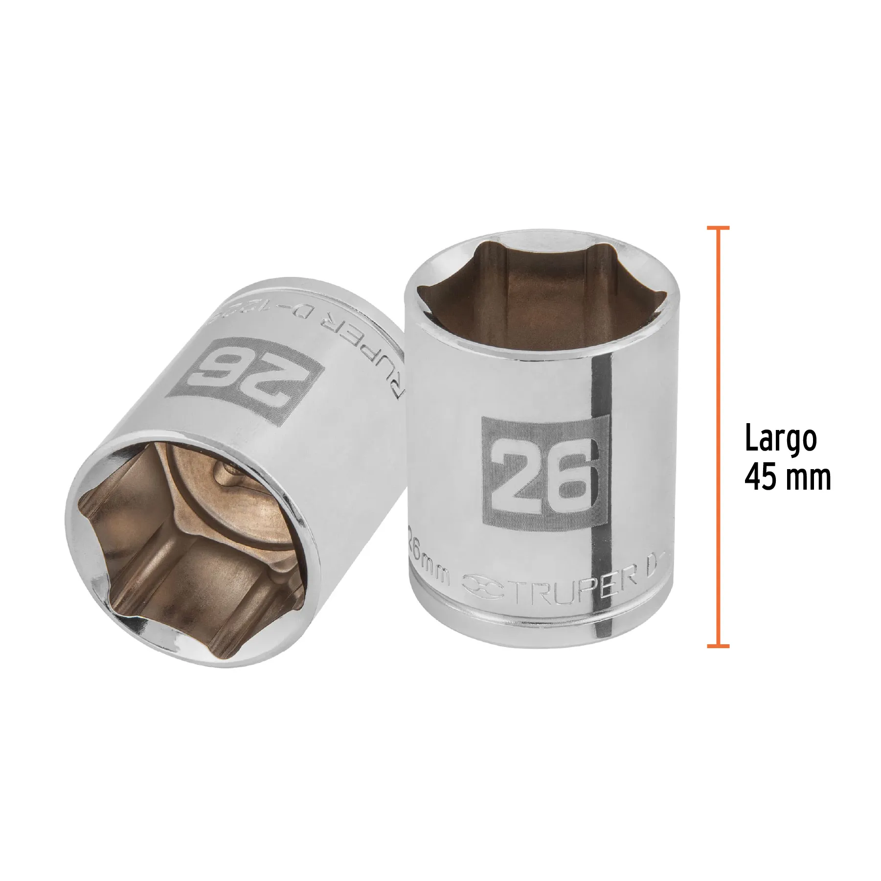 Dado de 26 mm, 6 puntas, cuadro 1/2 D-1226-M, Foto 3 Tienda en línea de herramientas Truper