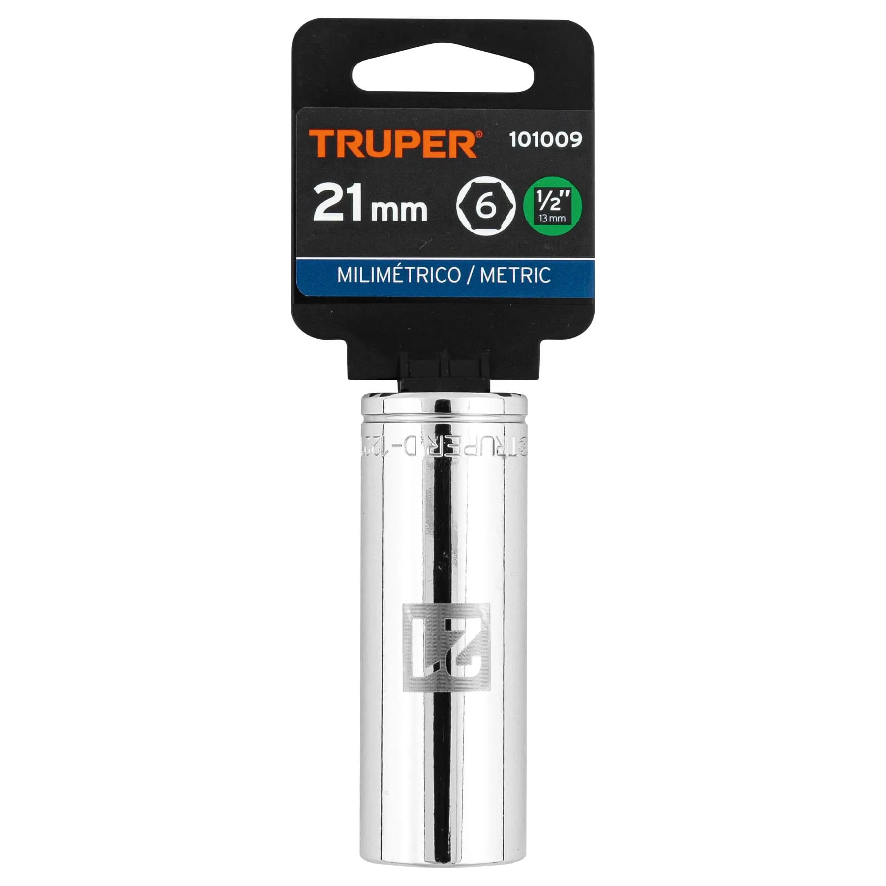 Dado largo de 21 mm, 6 puntas, cuadro 1/2 D-1221-ML, Foto 4 Tienda en línea de herramientas Truper