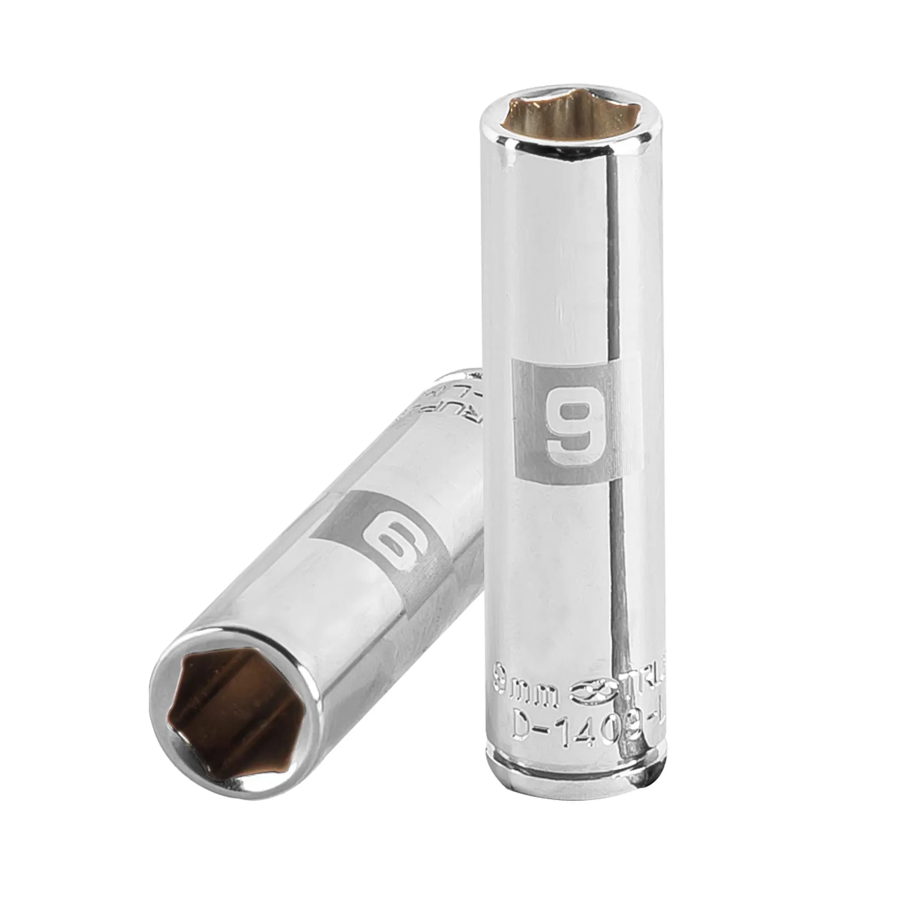 Dado largo de 9 mm, 6 puntas, cuadro 1/4 Dado largo de 9 mm, 6 puntas, cuadro 1/4
