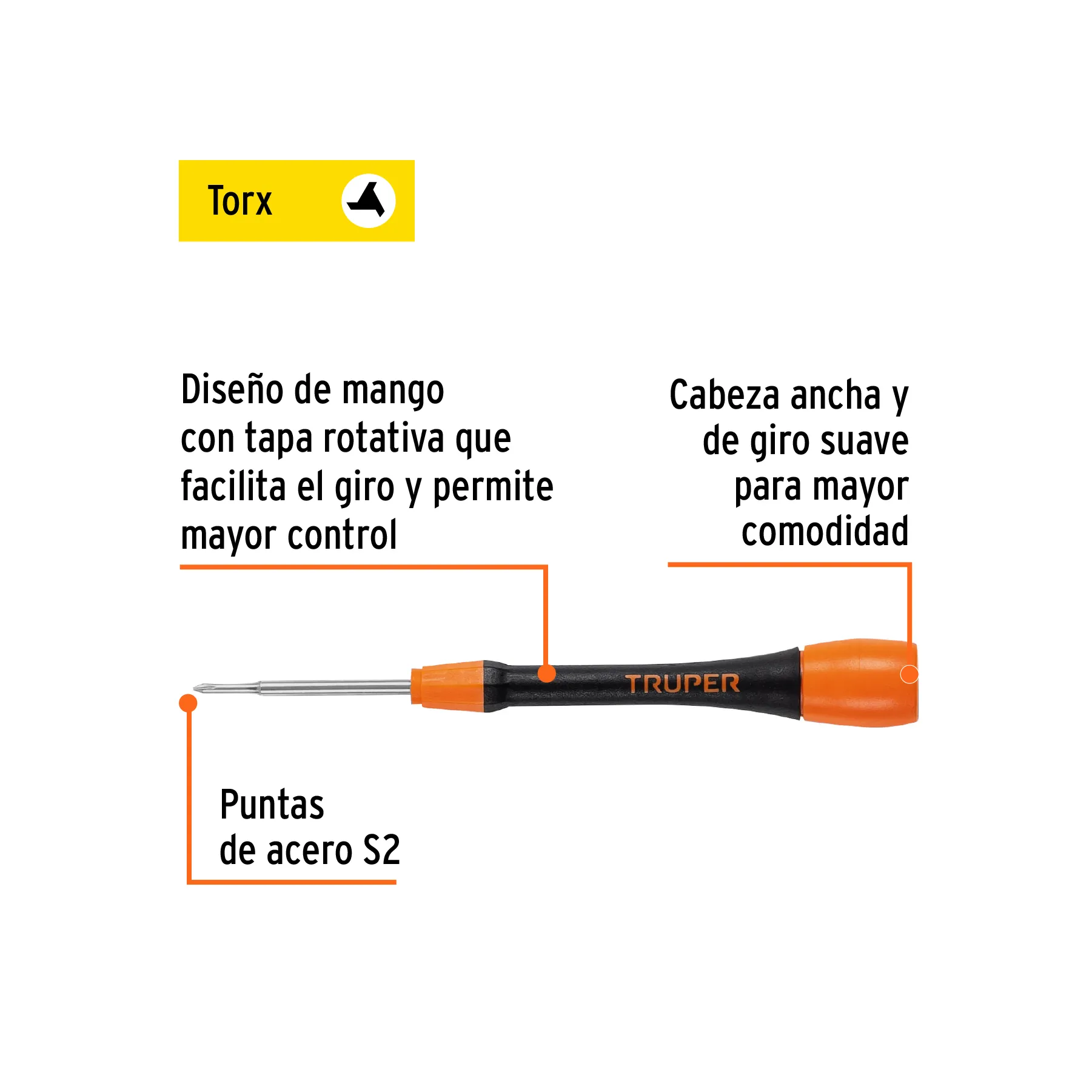 Desarmador de precisión punta triwing Y000 mango ergonómico JOY-Y03, Foto 2 Tienda en línea de herramientas Truper