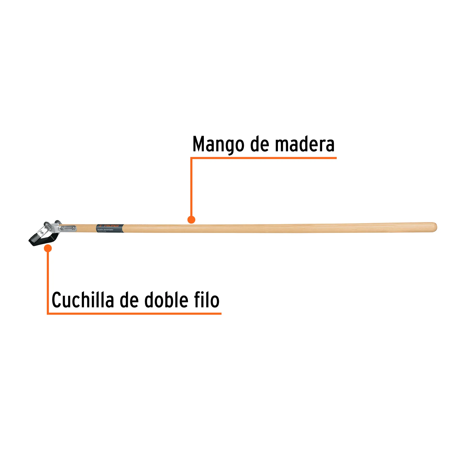 Deshierbador, mango de madera 54 ACT-HOE, Foto 2 Tienda en línea de herramientas Truper