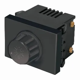 Dimmer giratorio, 1.5 módulos, línea Española, color negro, Foto 1 Tienda en línea de herramientas Truper