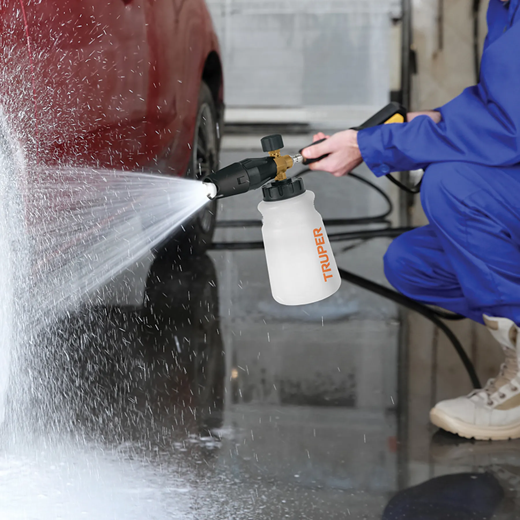 Dispensador con cañon lanza espuma para hidrolavadora SOAP-HC, Foto 4 Tienda en línea de herramientas Truper