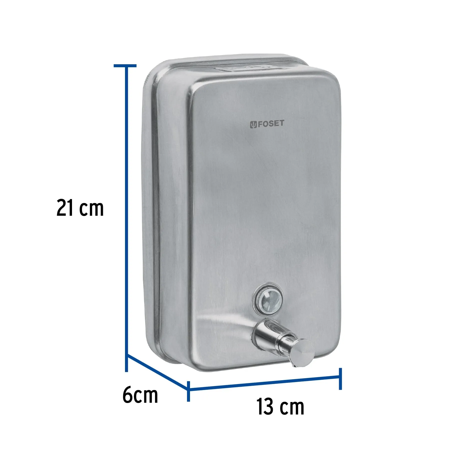 Dosificador de acero inox. para jabón líquido, Foset ABP-10X, Foto 3 Tienda en línea de herramientas Truper